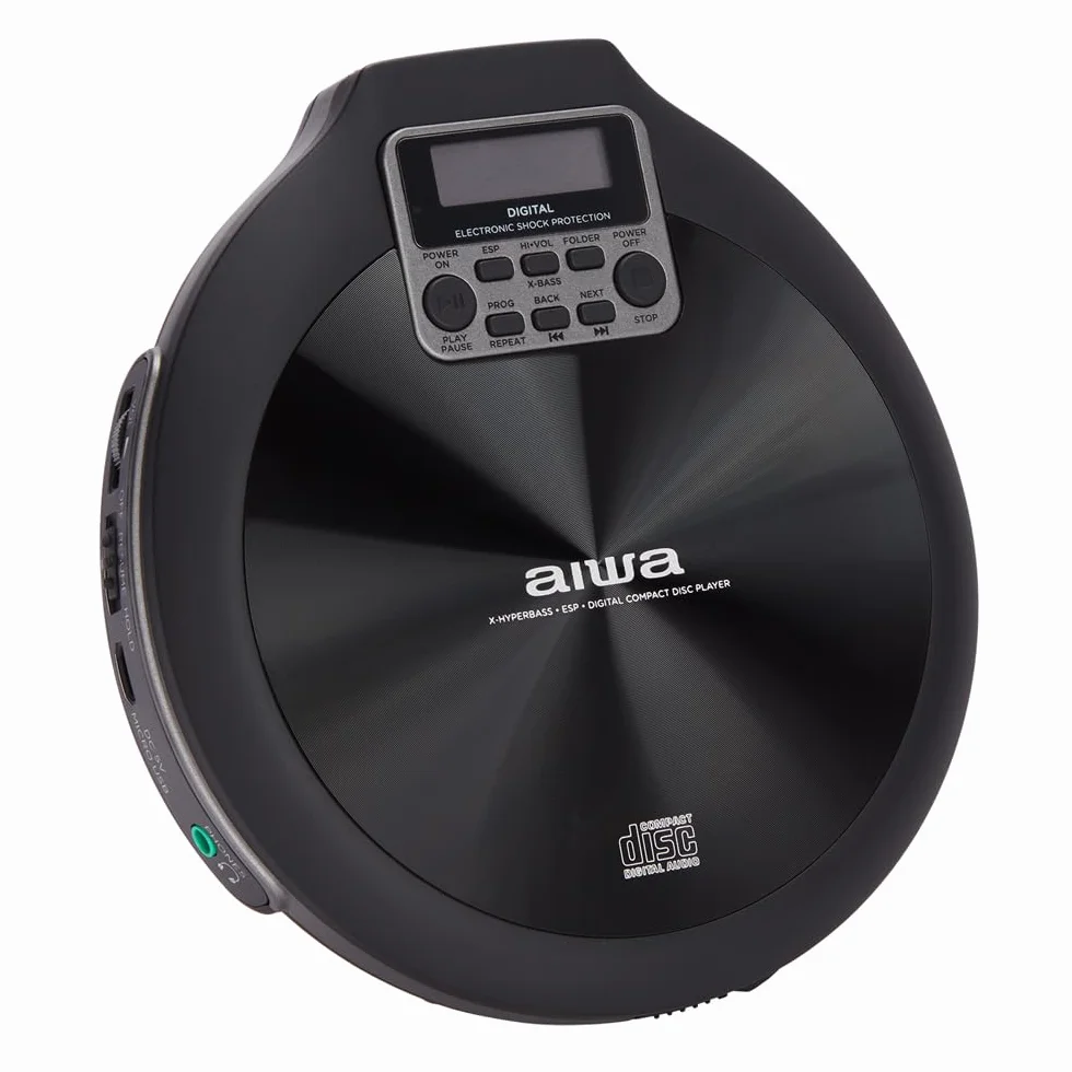 PRZENOŚNY ODTWARZACZ CD/CD-R/RW/MP3 Z SYSTEMEM ANTI SHOCK - AIWA PCD-810BK