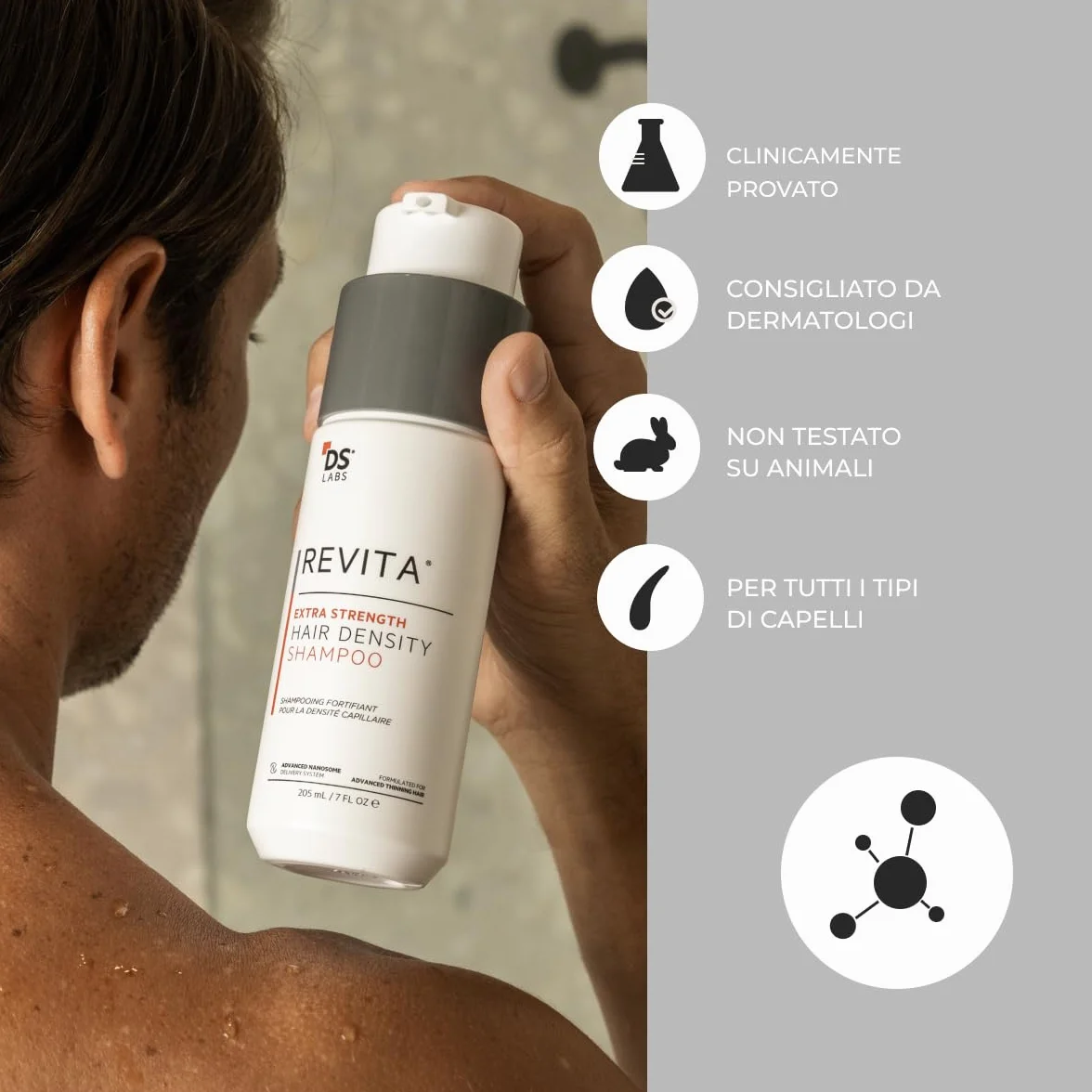 DS Laboratories Revita Extra Strength Szampon Przeciw Wypadaniu Włosów z Biotyną dla Kobiet i Mężczyzn