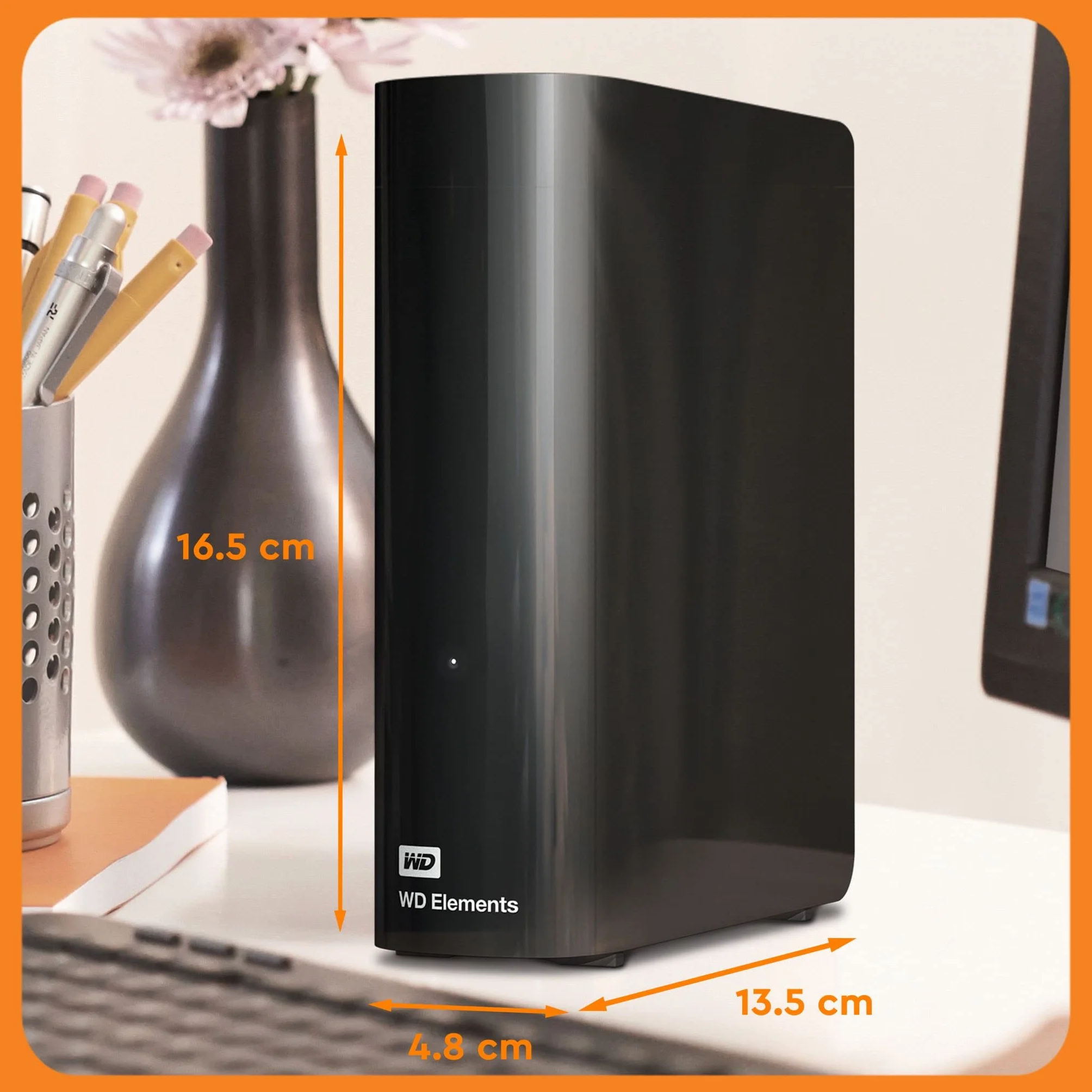 Western Digital Wd Elements WDBWLG0200HBK-EESN Dysk Zewnętrzny, Czarny, 20 TB