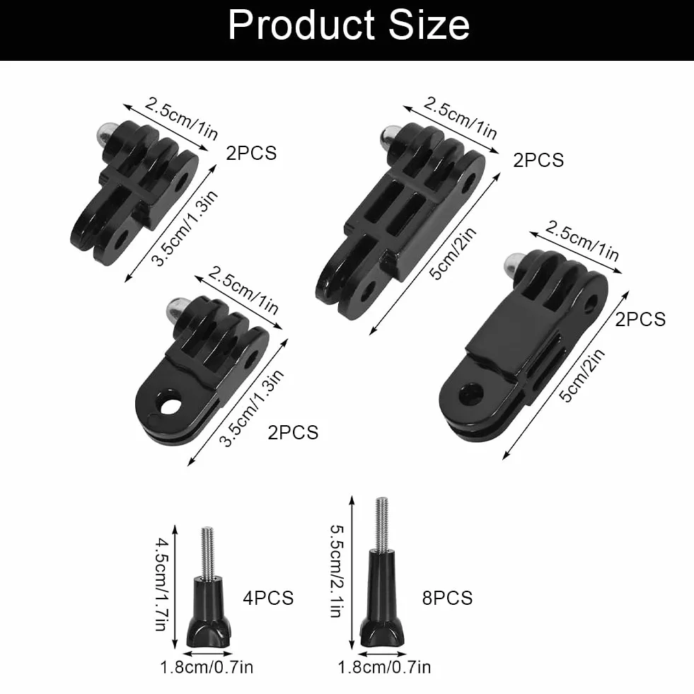 Kamera sportowa regulowane ramię obrotowe, ramię przedłużające do GoPro, adapter montażowy do GoPro, regulowane ramię przedłużające, adapter do montażu rowerowego do kamery Gopro