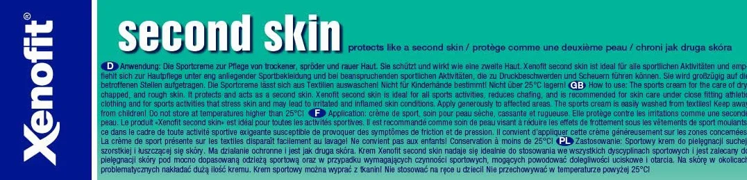 Xenofit Second Skin Hirschtalg-Sportcreme, 125 ml Kremowa