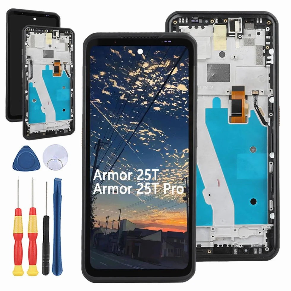 Nowy zamiennik ekranu dla Ulefone Armor 25T / Armor 25T Pro wyświetlacz LCD naprawa ekranu i akcesoria do narzędzi zamiennych