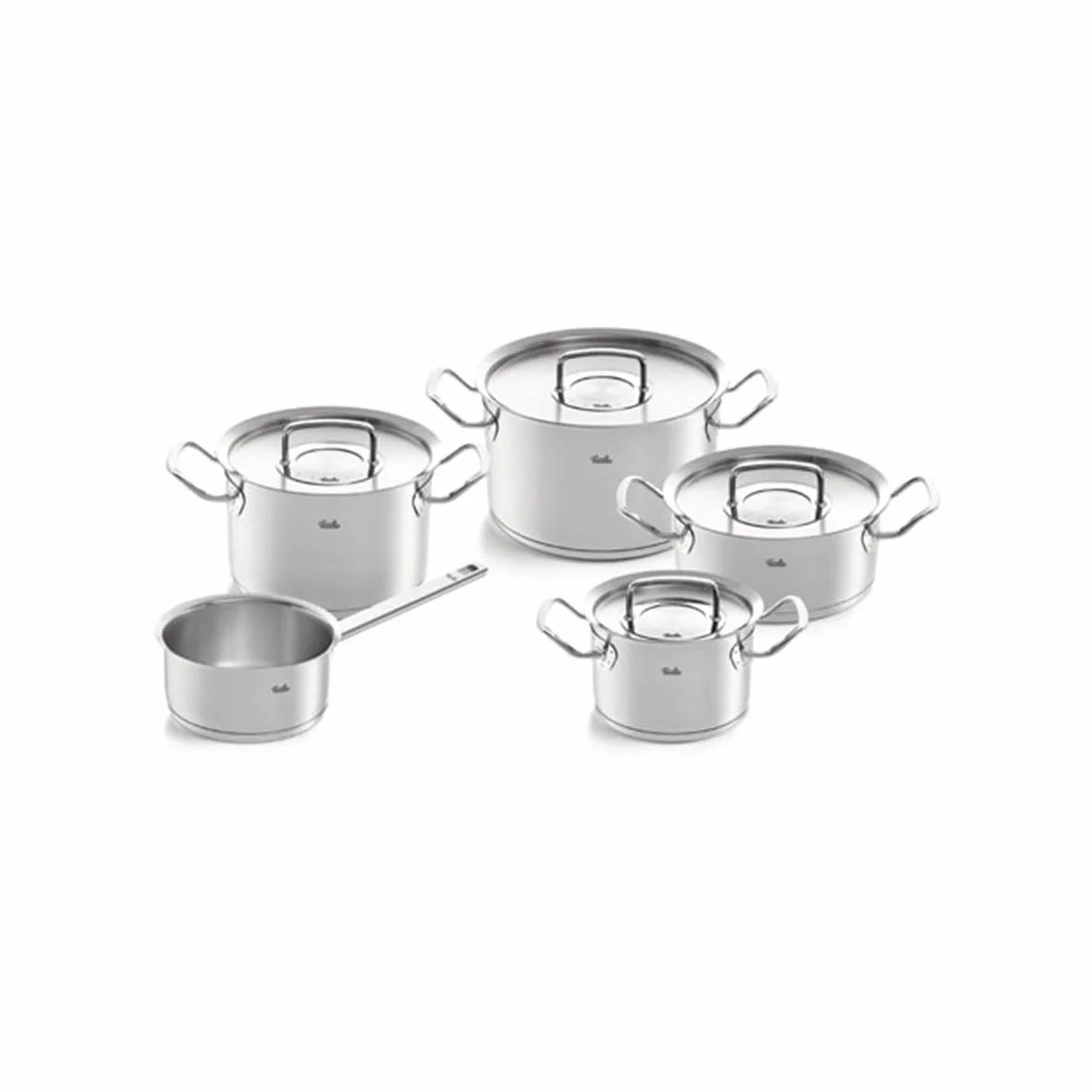Fissler Original-Profi Zestaw Garnków z Rondlem 18/10 Steel Srebrny 5 sztuk
