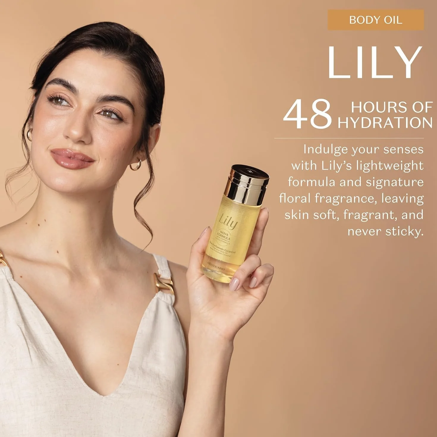 O Boticário Lily Zestaw Prezentowy Perfumy i Pielęgnacja Skóry z 3 Produktami | Krem Nawilżający Ciało, Perfumowany Olejek Do Ciała i Woda perfumowana