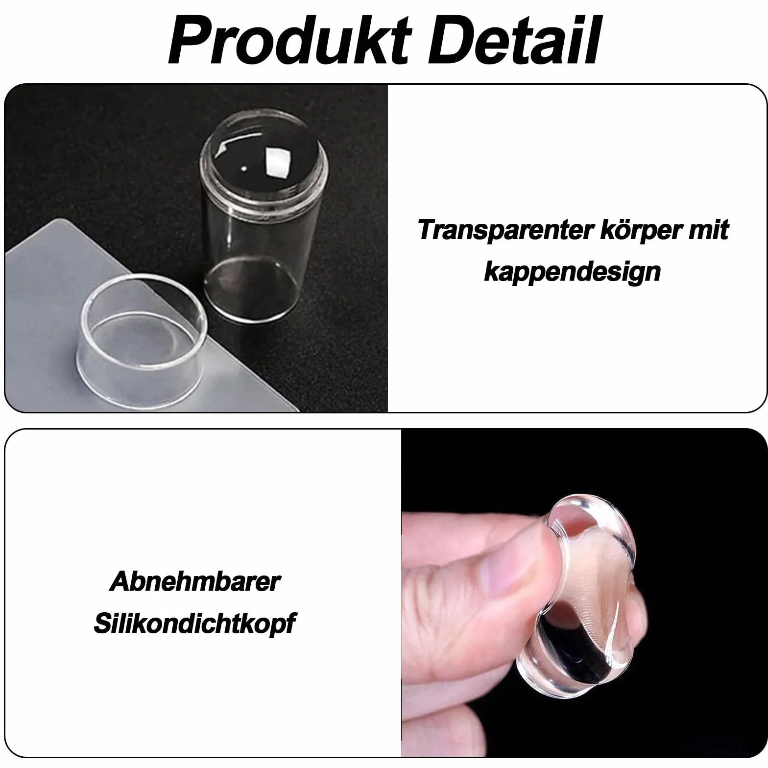 Zestaw stempli do paznokci 6 sztuk szablony do manicure DIY