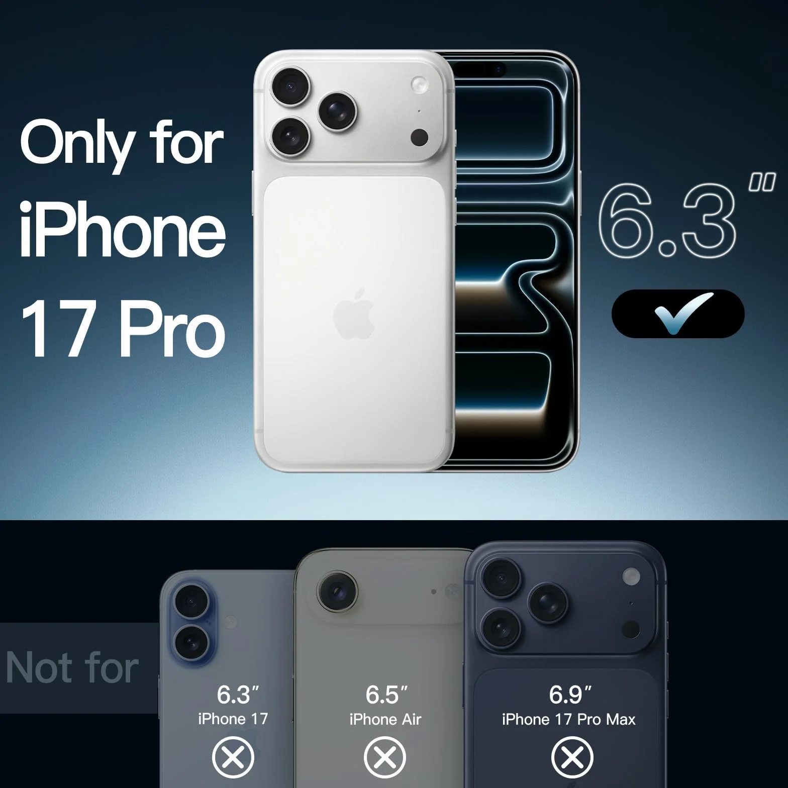 JETech Magnetyczne Etui dla iPhone 17 Pro 6,3 Cala Kompatybilne z MagSafe, Odporny na Wstrząsy Osłona Bumper Telefonu, Odporna na Zarysowania Przejaśniać Tył (Przezroczyste)
