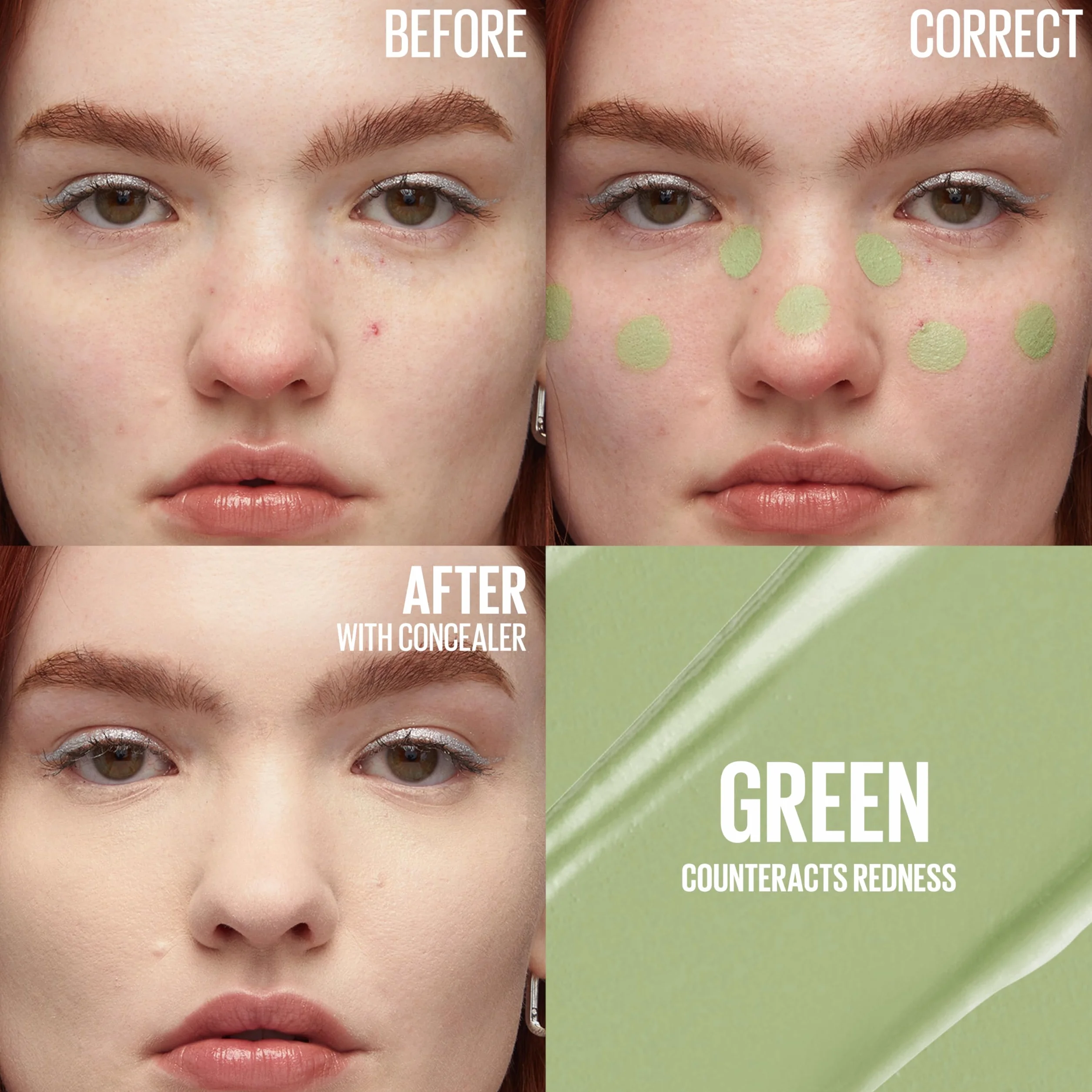 Maybelline New York Instant Anti-Age Eraser Green, zielony korektor z gąbeczką 6,8 ml