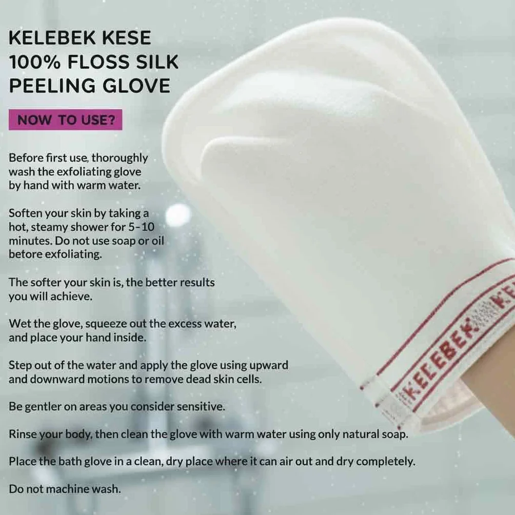 Kelebek Kese - turecka rękawica kąpielowa hammam skóra złuszczająca rękawica do spa Keses Mitt
