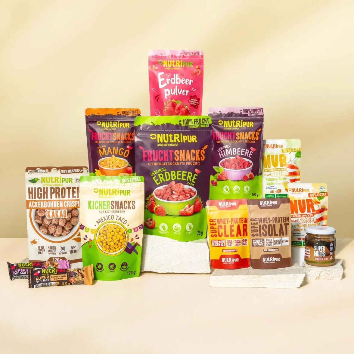 Mrożone owoce Klasyk mieszanka 100 g suszone jagody truskawki borówki wiśnie banany bez cukru 100% owoców