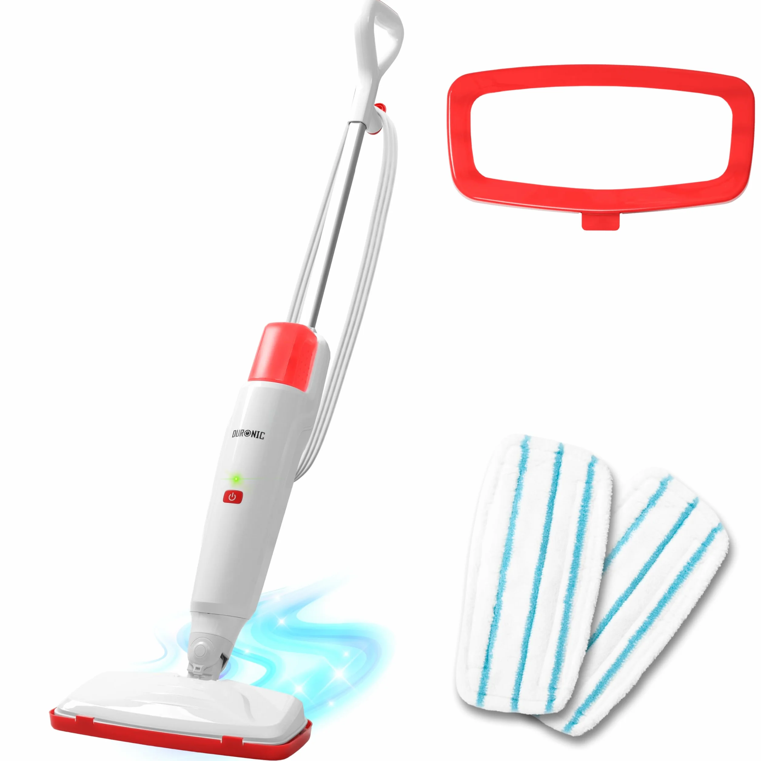 Duronic STM15 WE Elektryczny mop parowy 1500 W 500 ml 100°C Biały