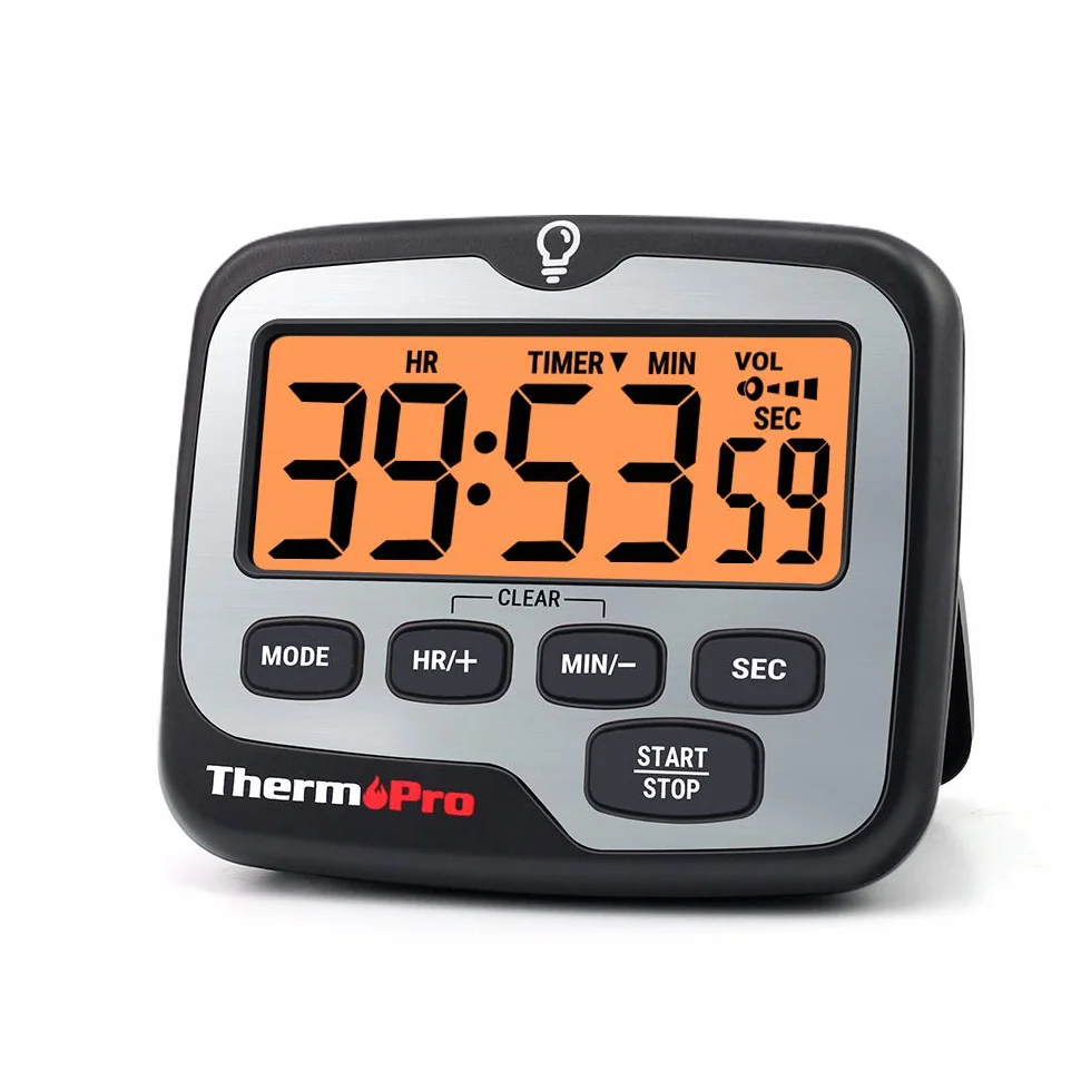 ThermoPro TM01 cyfrowy timer kuchenny z dużym wyświetlaczem LCD głośny alarm