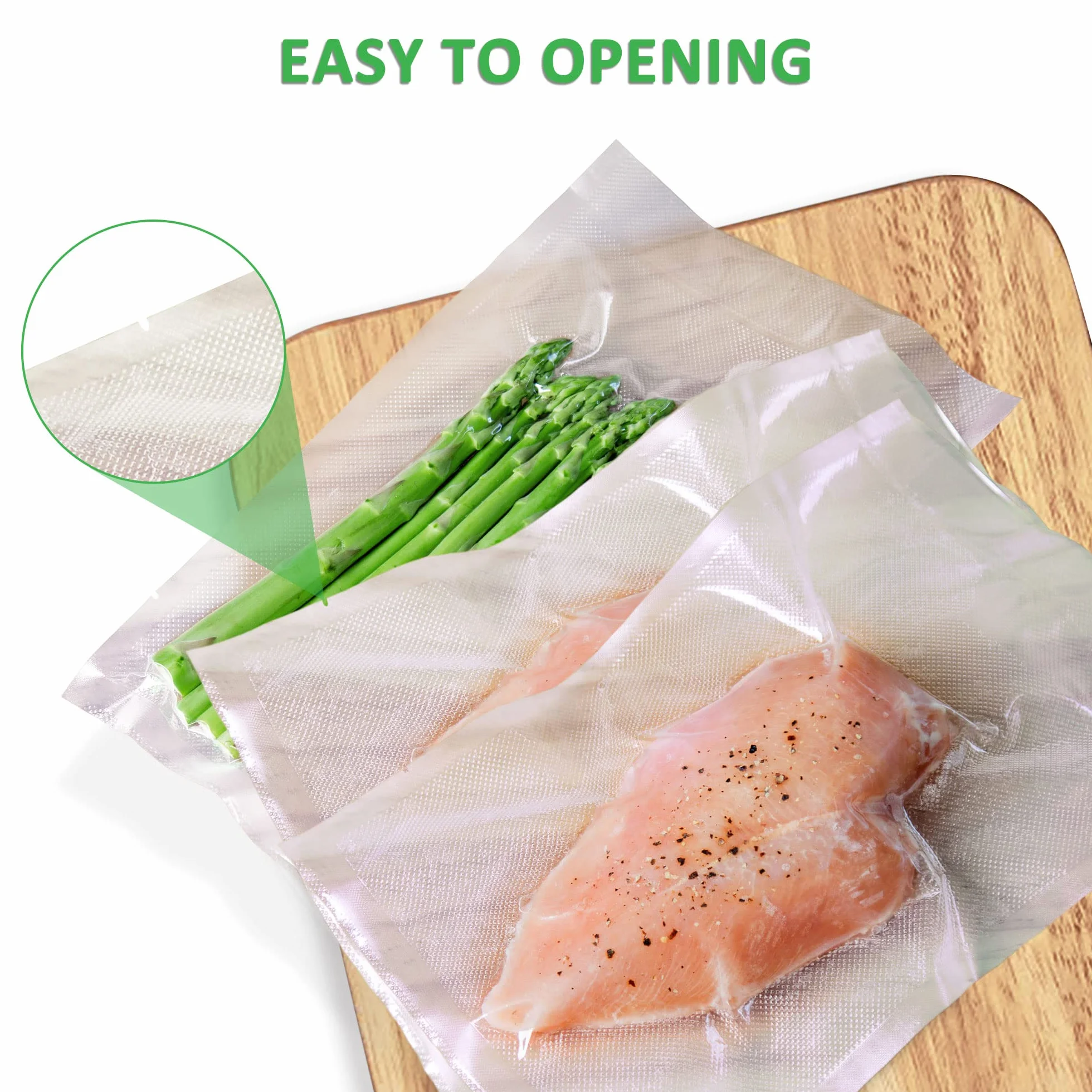 KitchenBoss Worek próżniowy do żywności 3 rolki 28 x 500 cm nie zawiera BPA folia do zgrzewarki Sous Vide