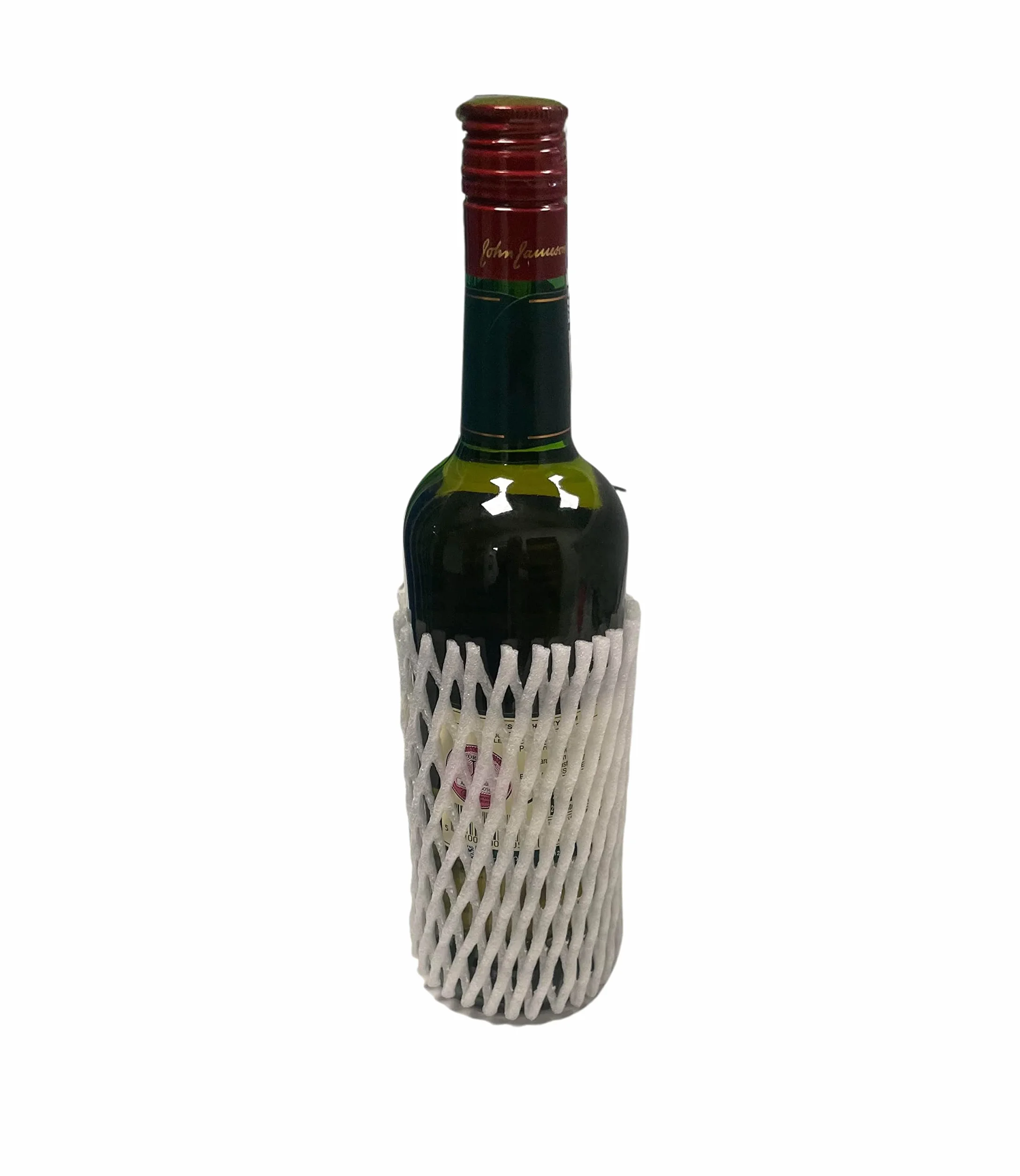 On1shelf Siatkowa siatka szklana butelka owoce warzywa ochraniacze ochraniacz na żywność x10 szt. (pół butelki), biały, Cylinder