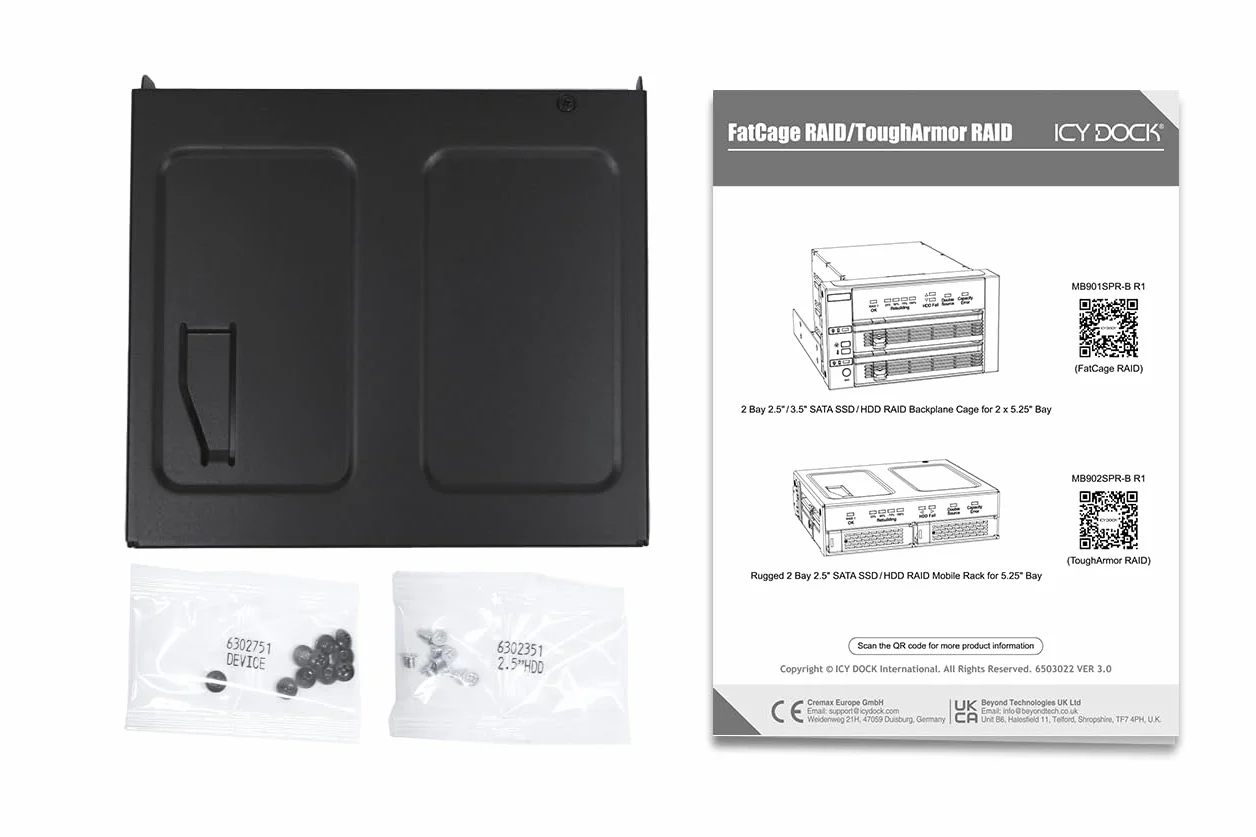 ICY DOCK Adapter EZ Ex MB931U-1VB R1-1 x 2,5" U.2 NVMe PCIe SFF-8639 SSD do USB 3.2 Gen2 10 Gbps stacja dokująca/czytnik kompatybilny z Thunderbolt 4