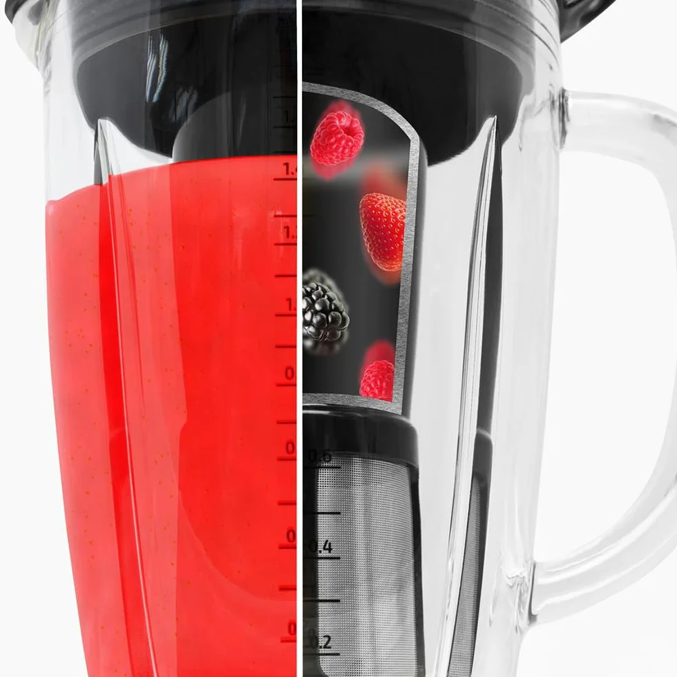 Cecotec Power Black Titanium 2500 MAX Pro Blender szklankowy 1800 W, 22000 obr/min, 1,8 l, 5 prędkości