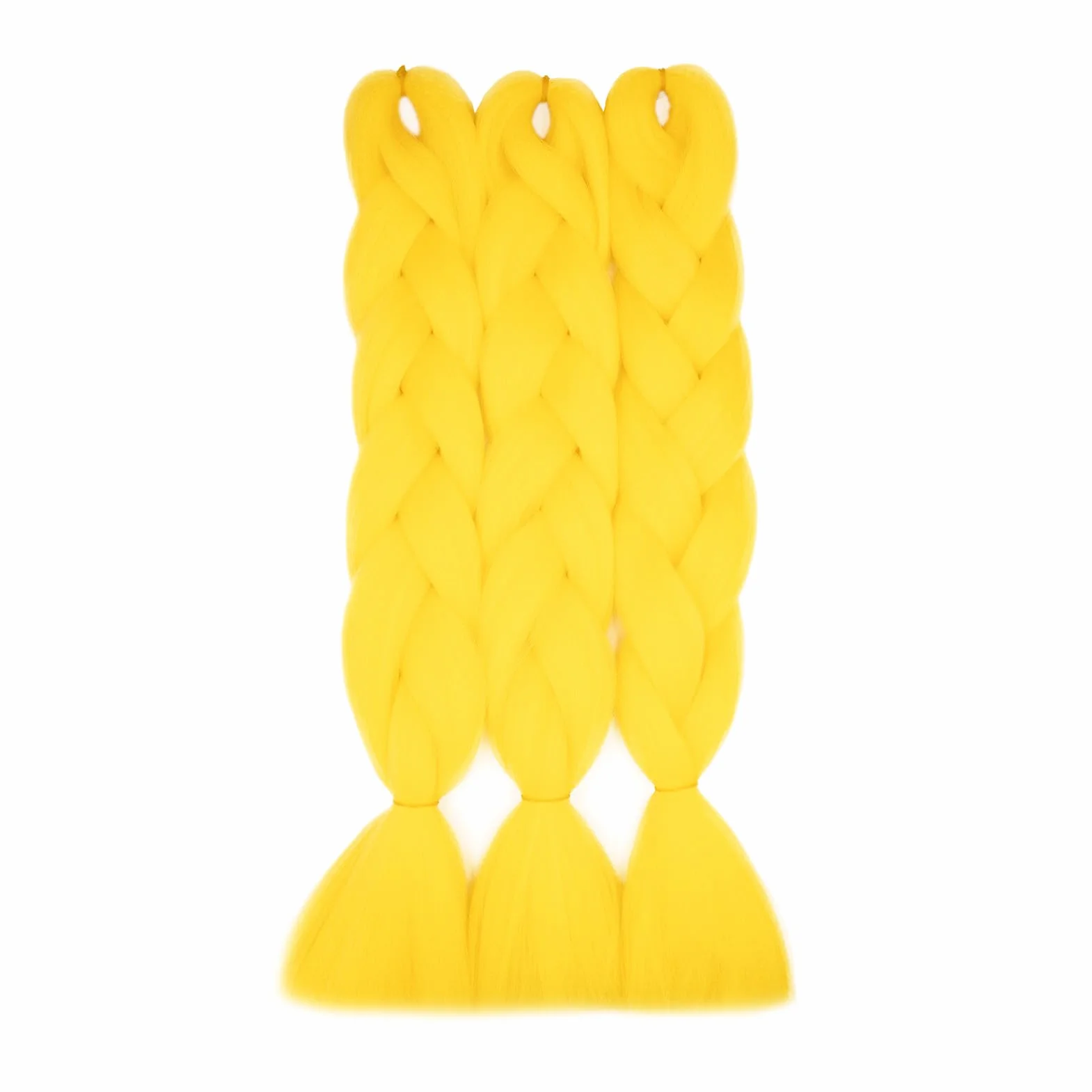Przedłużanie warkoczy Afrykańskie warkocze Żółte sztuczne długie sztuczne włosy plecione 60 cm Jumbo Braids 1 100 g szydełkowy skręt piękno