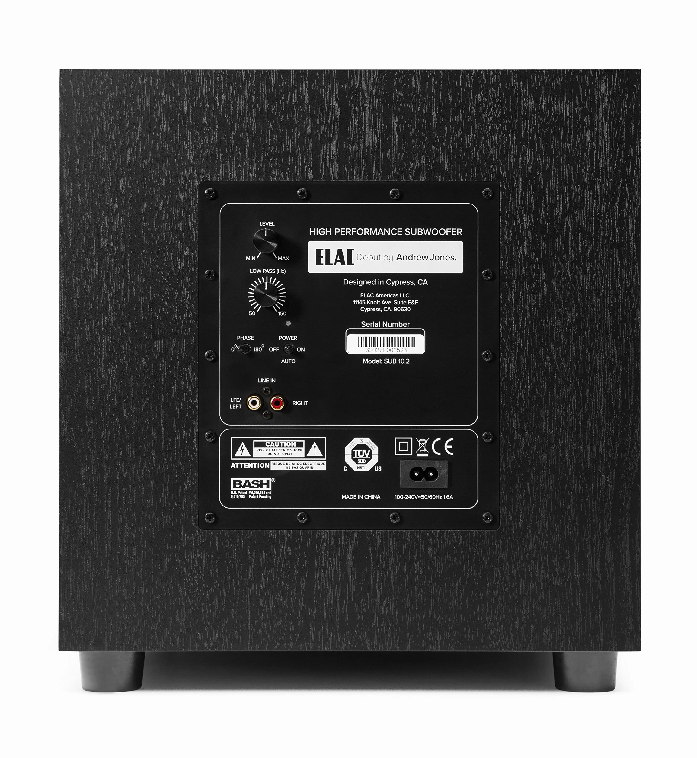 Elac Debut 2.0 S10.2 Subwoofer, Czarny, 250 mm