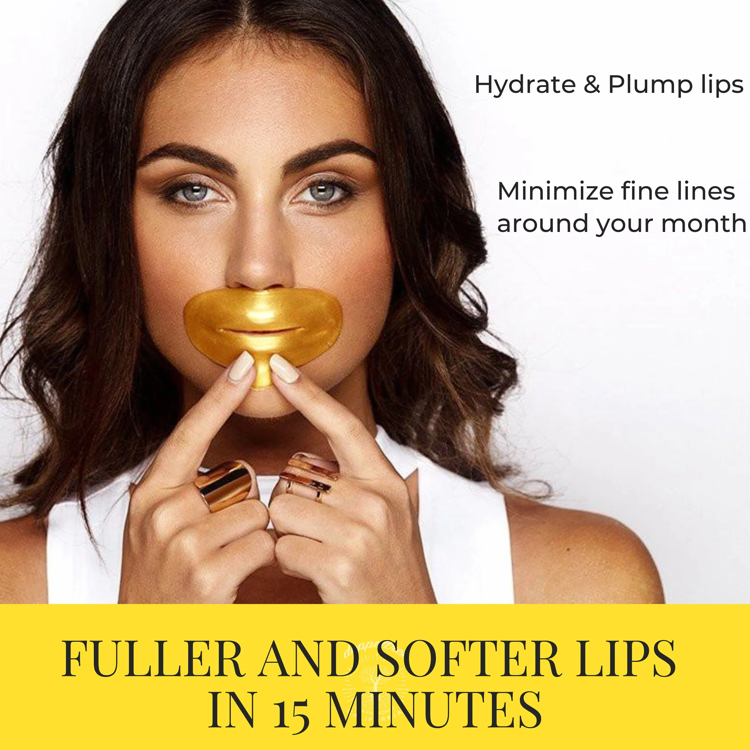 PLUMP IT Moisturizing Lip Mask for Dry Lips (18 patches) - lip plumper, moisturizer, chapped lip overnight care and repair, conditioning lip exfoliator treatment - Formulated in San Francisco