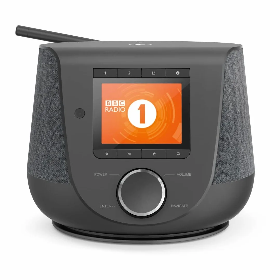 Hama Radio cyfrowe/internetowe DIR3200SBT do odbioru sygnałów audio za pośrednictwem FM, DAB/DAB+, radia internetowego (bluetooth, WLAN, 10W, stereo) czarne