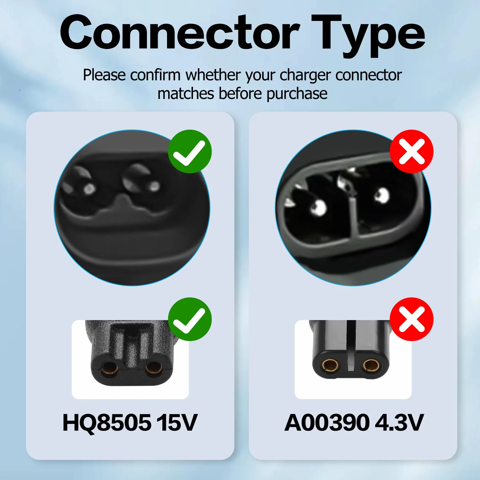 YAODHAOD 15 V golarka do ładowania kompatybilna z Philips One Blade do 3000 5000 7000 9000 Series MG7745 MG7730 MG7720 MG7710 QP6510 QP6520 QP6530 QP6541 QP6550 QP6530 QP6541 QP6550 QP6550 QP6530