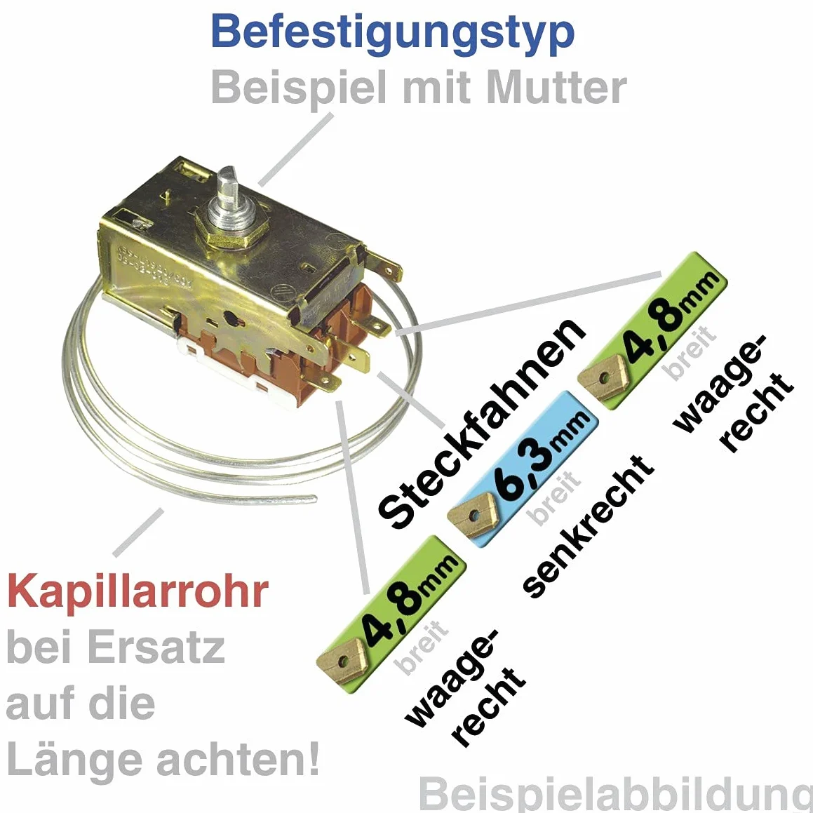 Termostat Ranco K59-L2621 do Liebherr 3-Sterne-Kühlschränke z Abtauheizung