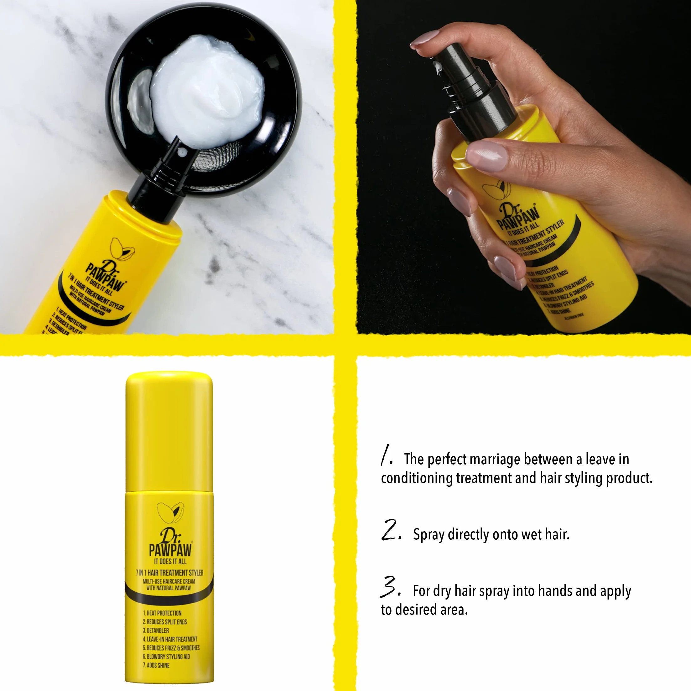 Dr PAWPAW 7 w 1 It Does It all Hair Treatment Styler, 1 x 150 ml