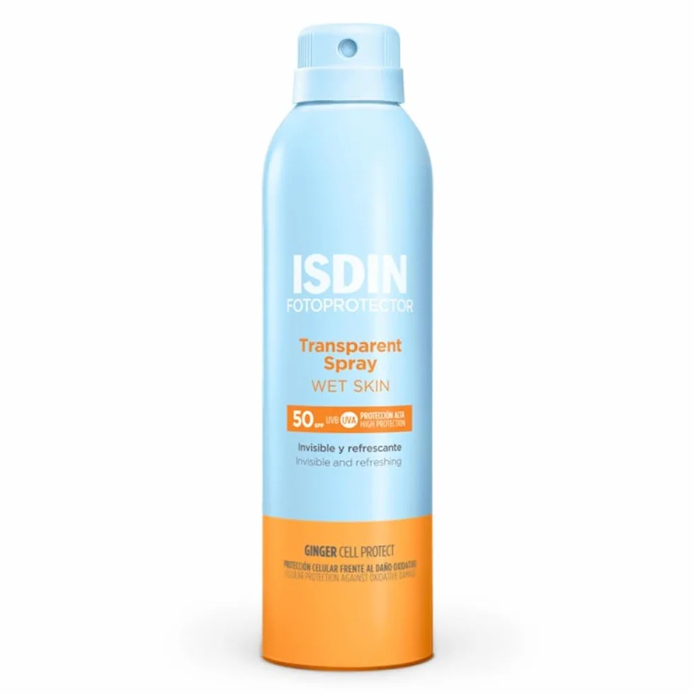 Isdin Fotoprotector Wet Skin Transparent Spray 50+ 250 Ml Unisex