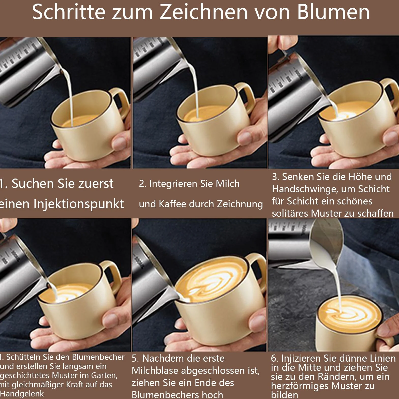 Dzbanek na mleko ze stali nierdzewnej 350 ml do latte art i spieniania mleka srebrny