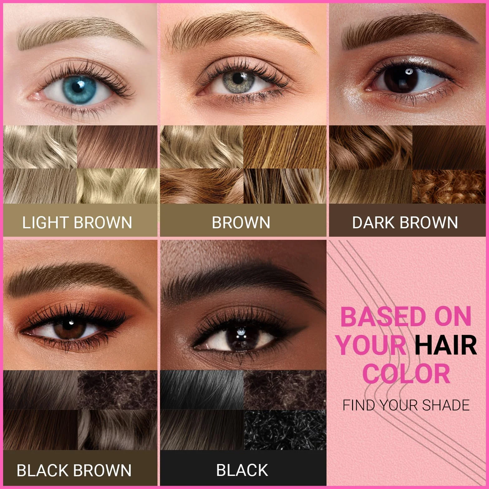 iMethod Microblading kredka do brwi - Eyebrow Pencil 2-w-1 dwustronna kredka do brwi z 4-zębnym aplikatorem z mikro-widelcową końcówką i precyzyjną końcówką pędzla tworzy naturalne brwi, brązowa