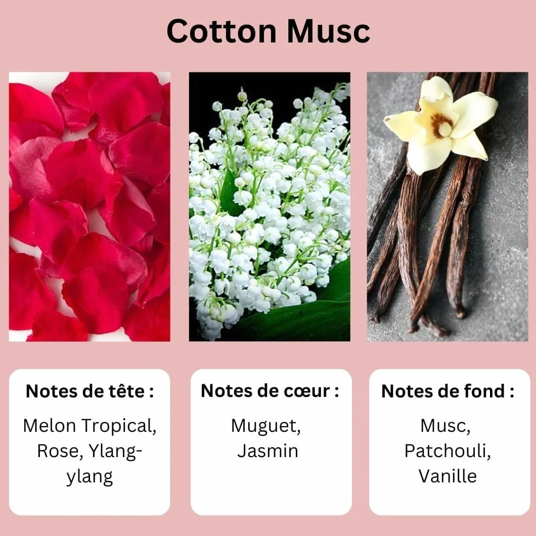 AYAT PERFUMES Olejek zapachowy Musk Cotton 6 ml orientalny zapach arabski Attar Bezalkoholowe piżmo Halal