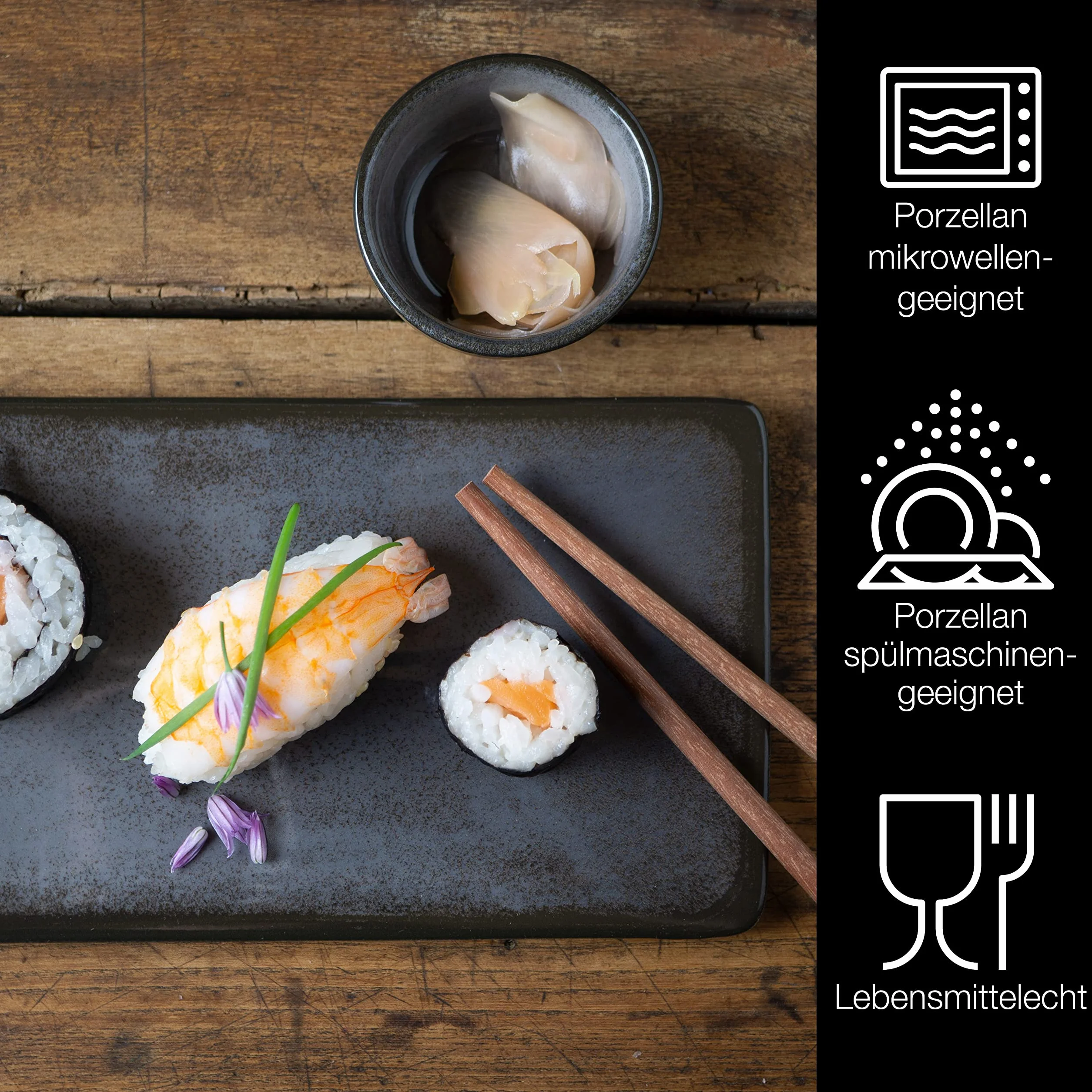 Moritz & Moritz Zestaw naczyń do sushi dla 2 osób, 10 części