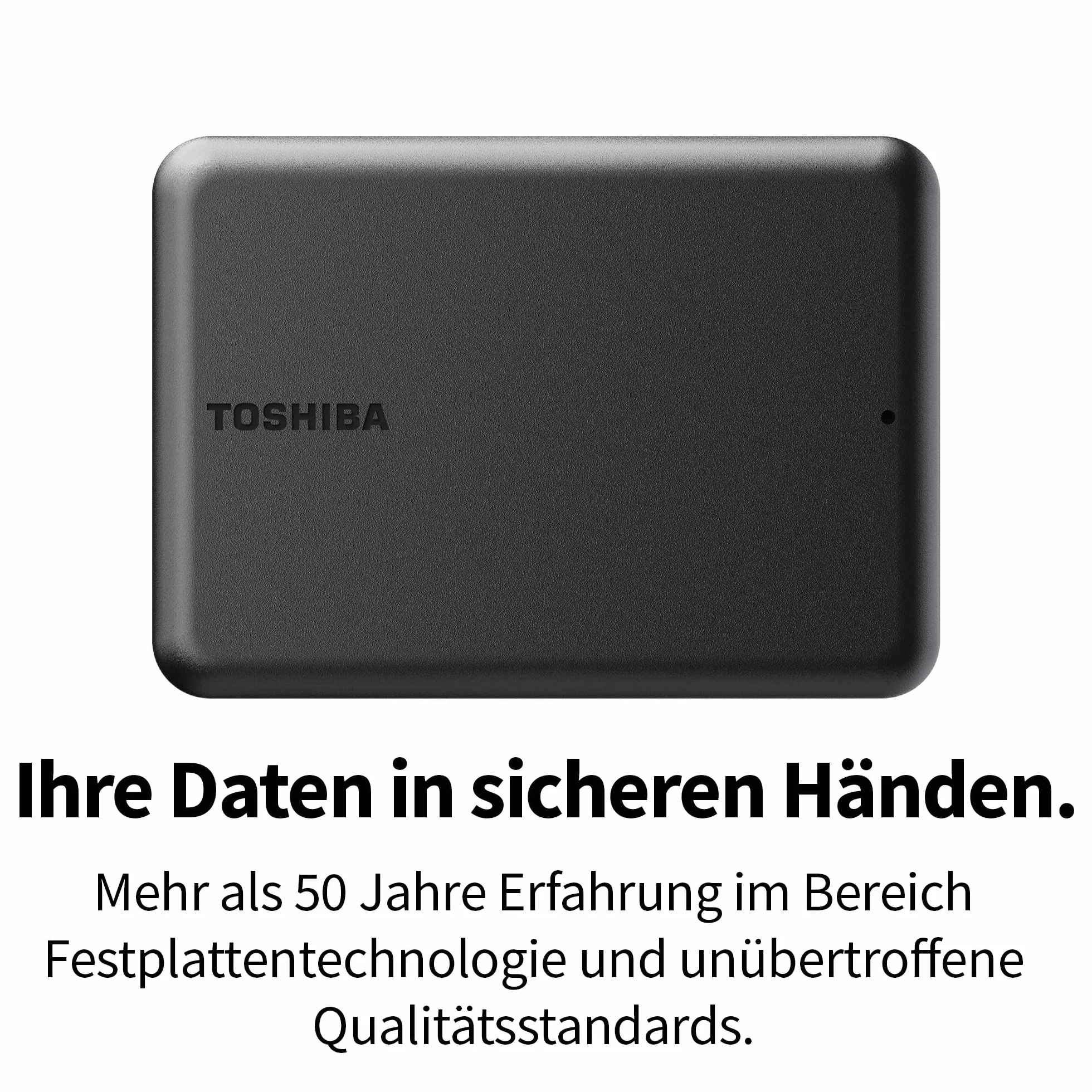 Toshiba Canvio Partner 1TB Portable zewnętrzny dysk twardy 2,5", USB 3.2 Gen 1, kompatybilny z Mac i Windows, zasilany przez USB