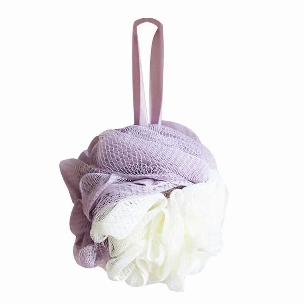 Złuszczająca myjka Myjka Szczotka do ciała Gąbka do ciała Gąbka pod prysznic Loofah Gąbka do kąpieli Pufa Siatkowa kulka Złuszczający ręcznik złuszczający Premium Scrubber (kolor: B) (D)