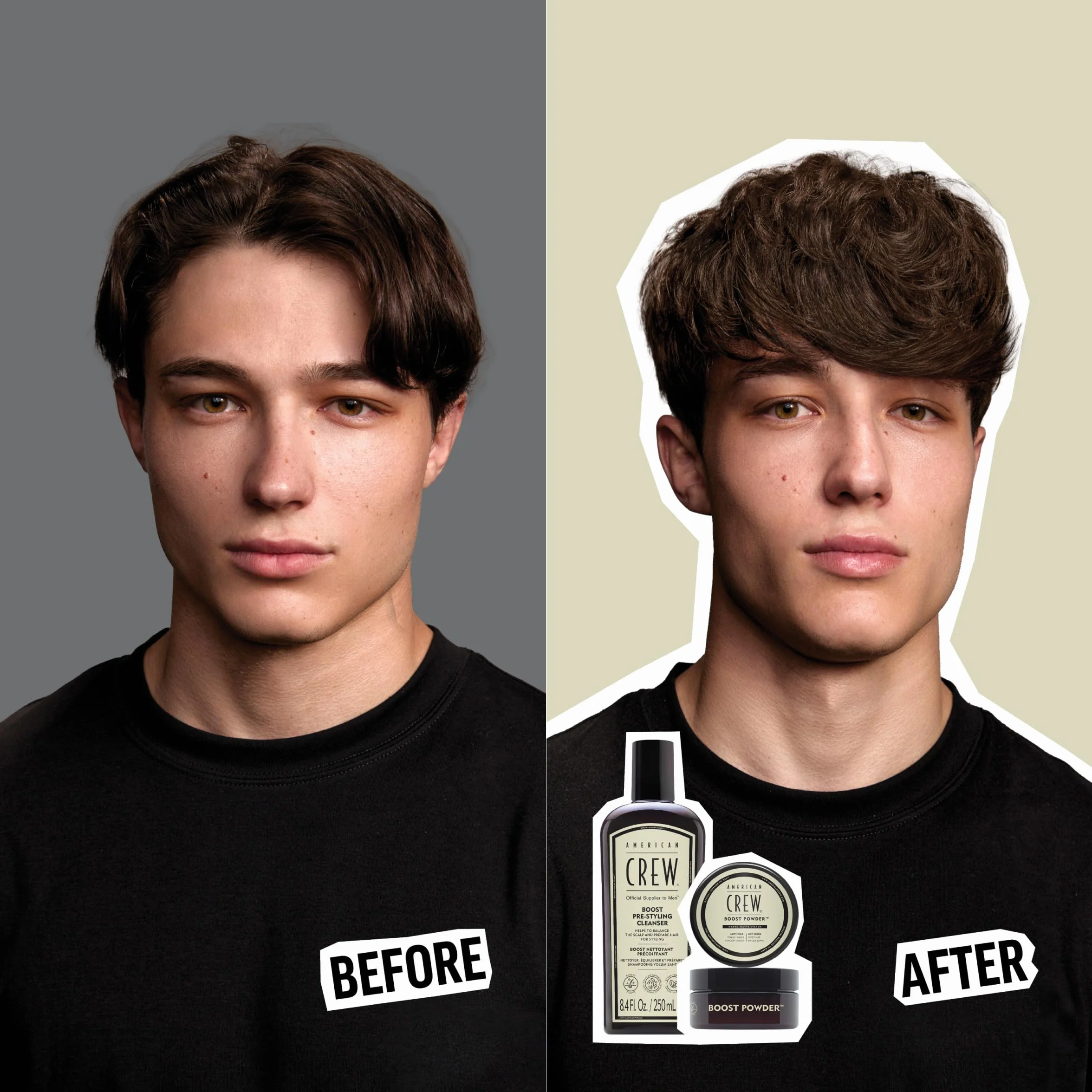 American Crew Boost Pre-Styling Shampoo - Zwiększający objętość produktu do stylizacji dla mężczyzn - Wegański szampon dla mężczyzn z cienkimi lub płaskimi włosami - 250ML