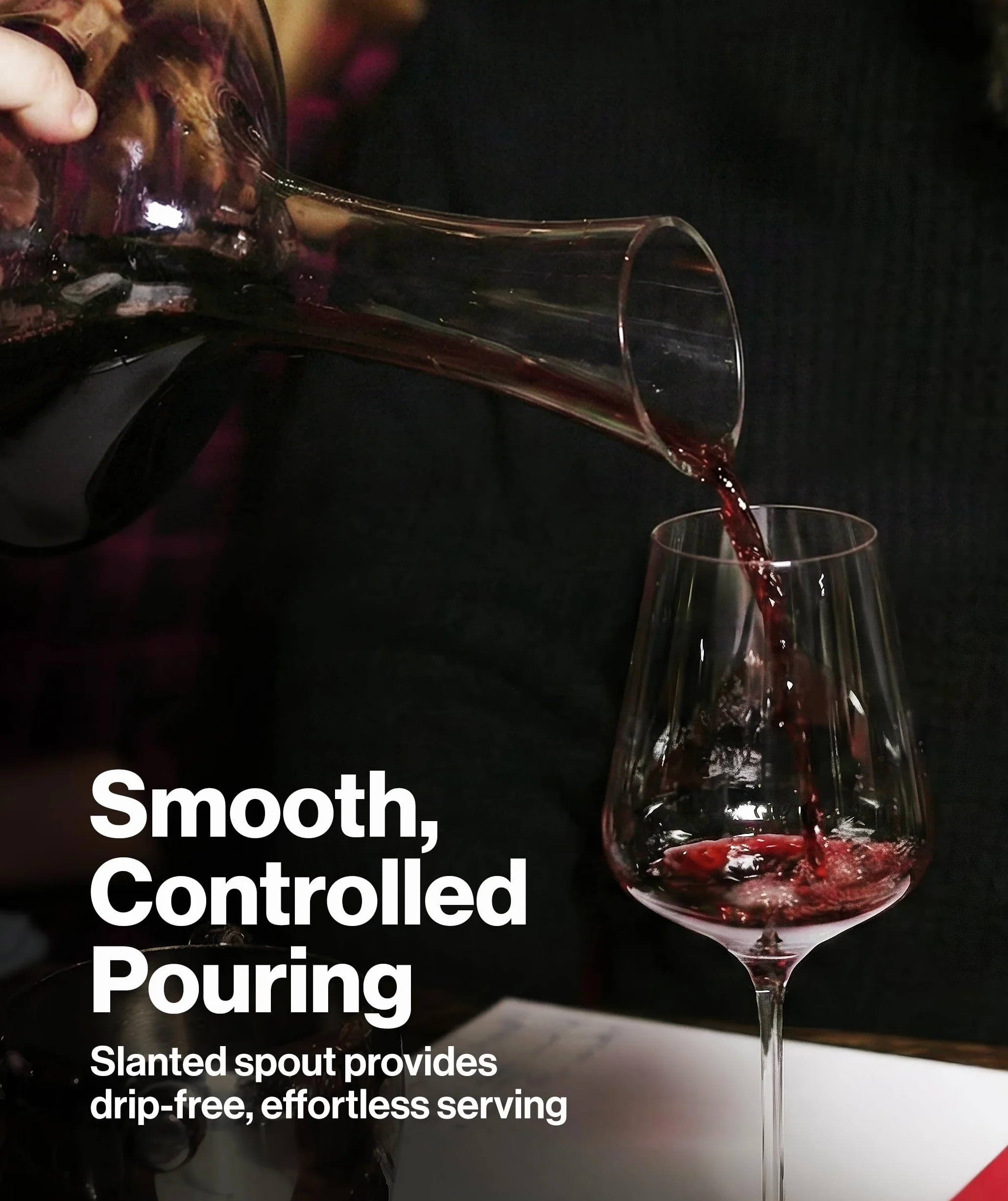 Le Chateau Decantador de vino cristal soplado a mano sin plomo 750ml aireador vino tinto