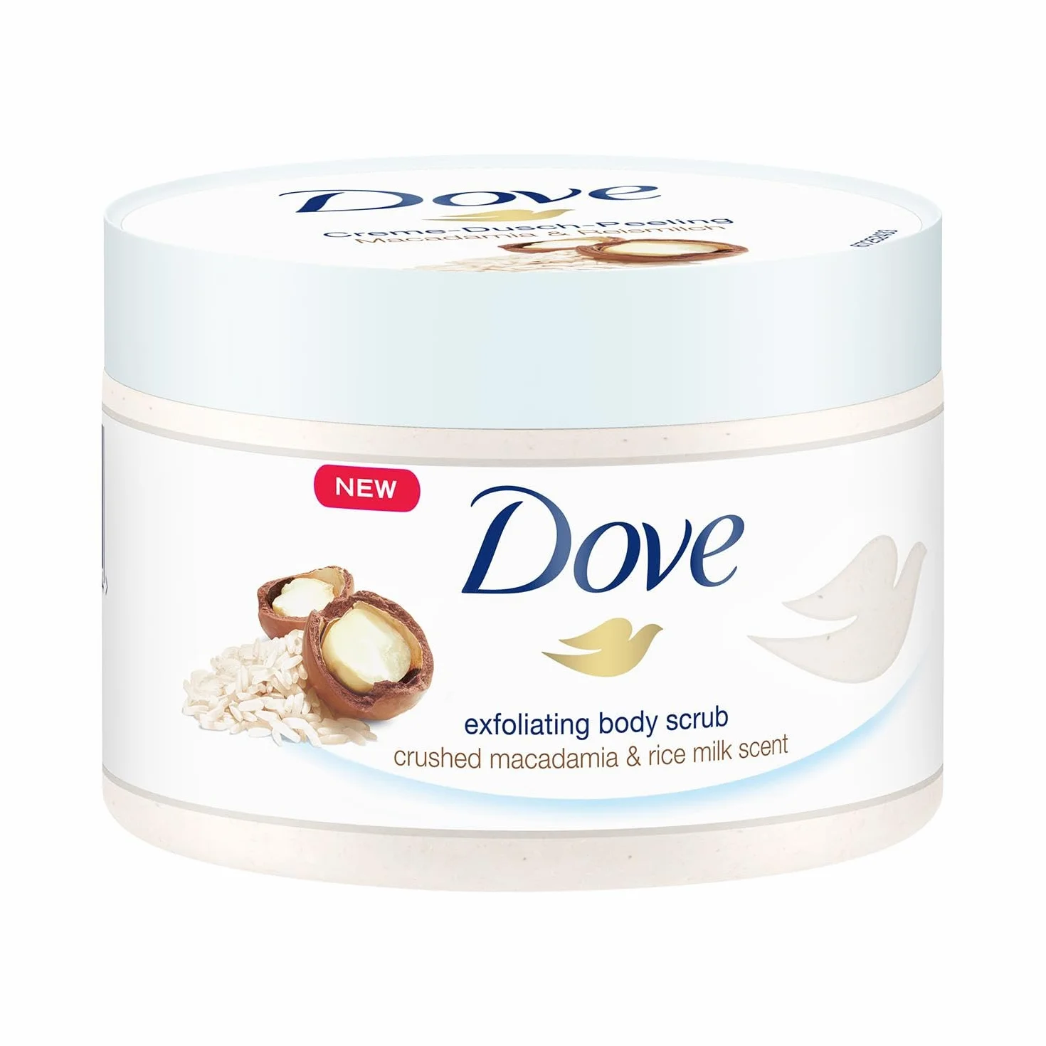 Dove 8710447217061 Peeling pod Prysznic, 4 x 225 ml