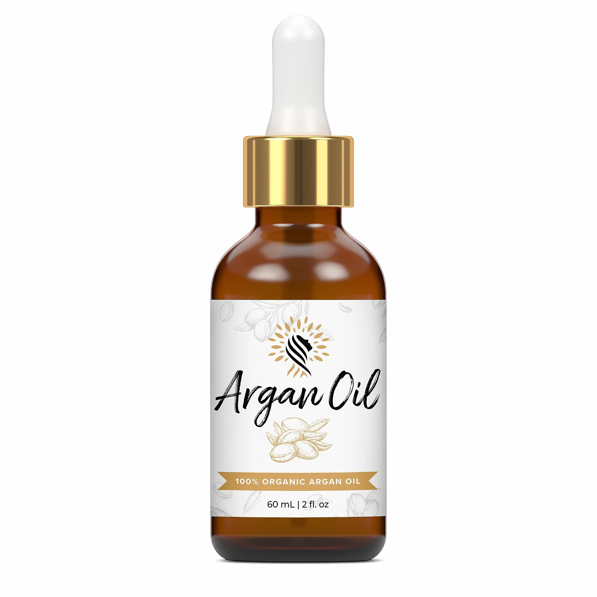Argan Kosmetyki 100% czysty organiczny marokański olej arganowy do włosów, skóry, paznokci, skórek, twarzy i brody tłoczony na zimno, bezwonny filtrowany bawełną i węglem drzewnym naturalny krem