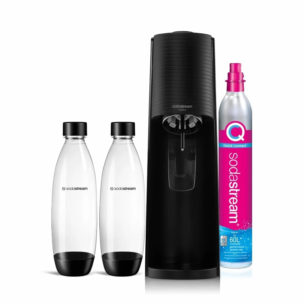 Sodastream Terra Value Saturator, Czarny, 1 l