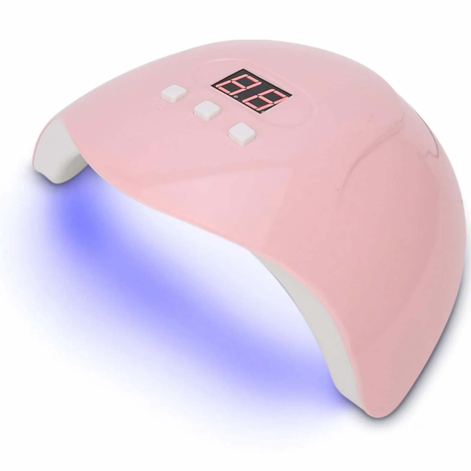 UV LED lamp for nails, nail dryer 54 W yellow nail polish hardening UV LED professional manicure tool with timer 30/60/90 s