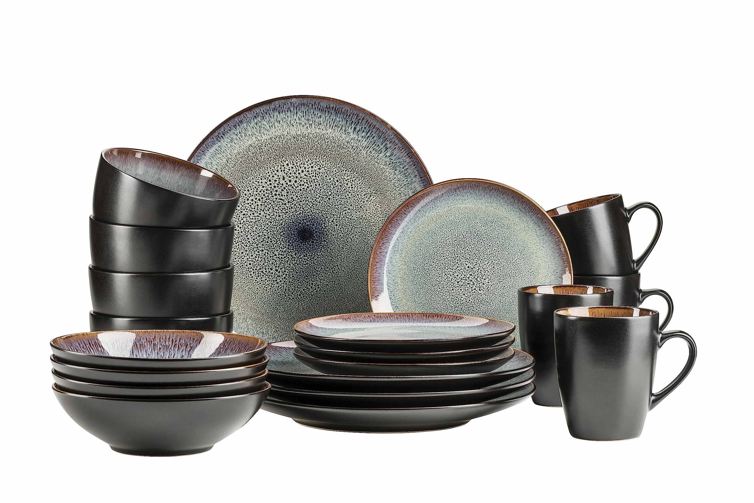 MÄSER Teona zestaw naczyń ceramicznych 20-częściowy dla 4 osób kamionka