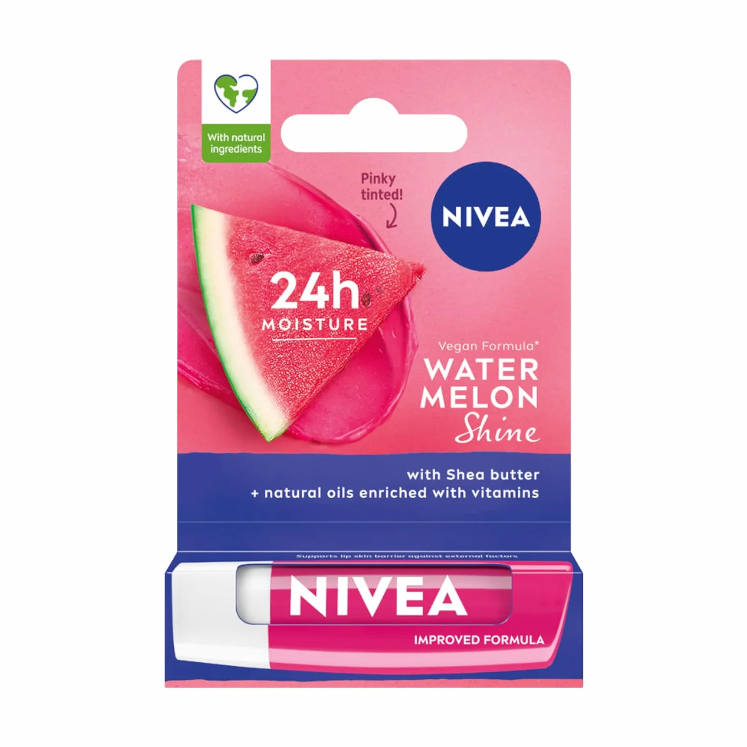 NIVEA Pielęgnująca pomadka do ust Watermelon Shine, 4,8 g