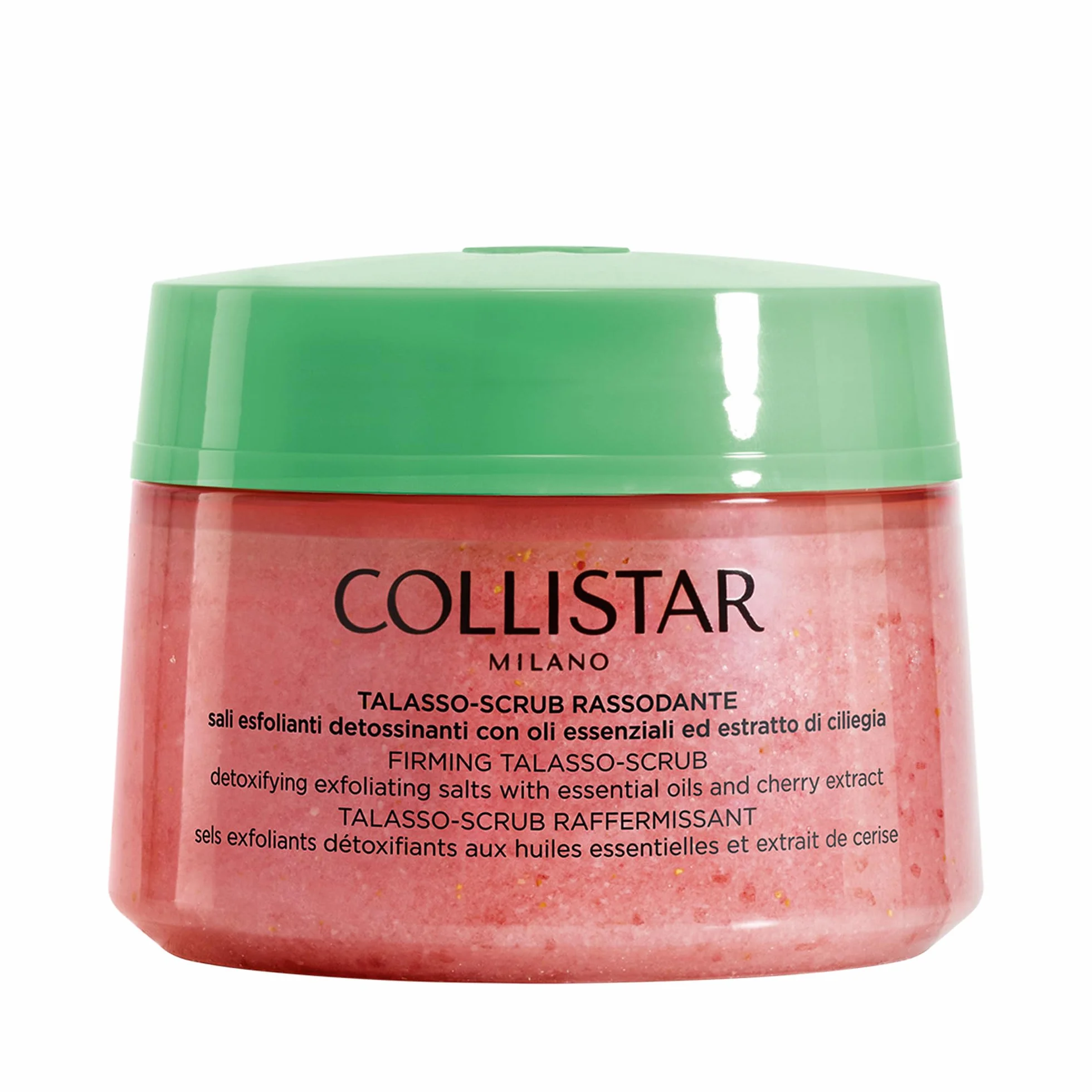 talasso scrub rassodante sali esfolianti detossinanti con oli essenziali di ciliegia maxi vaso da 700 gr