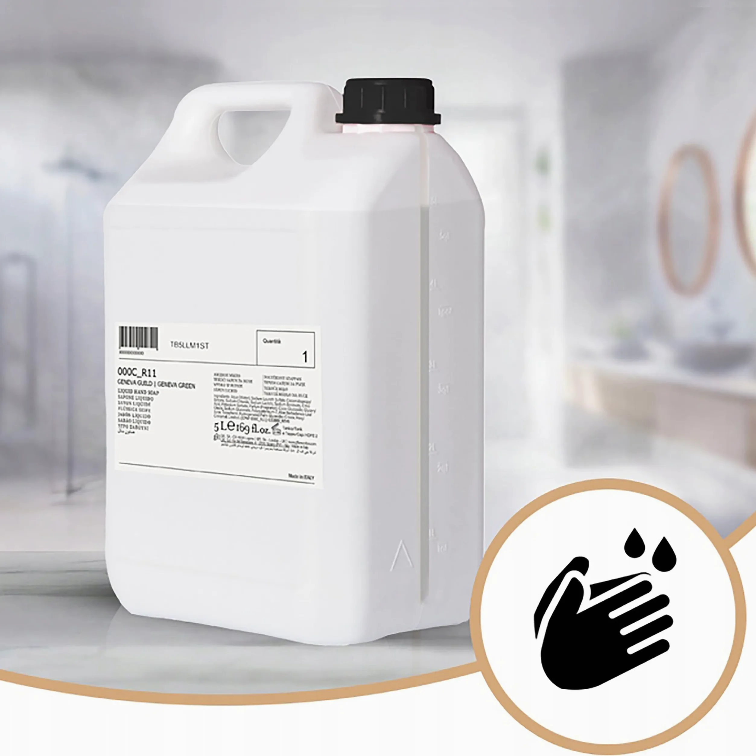 Geneva Guild Liquid Soap - Nawilżające mydło w płynie z aloesem (5 l)