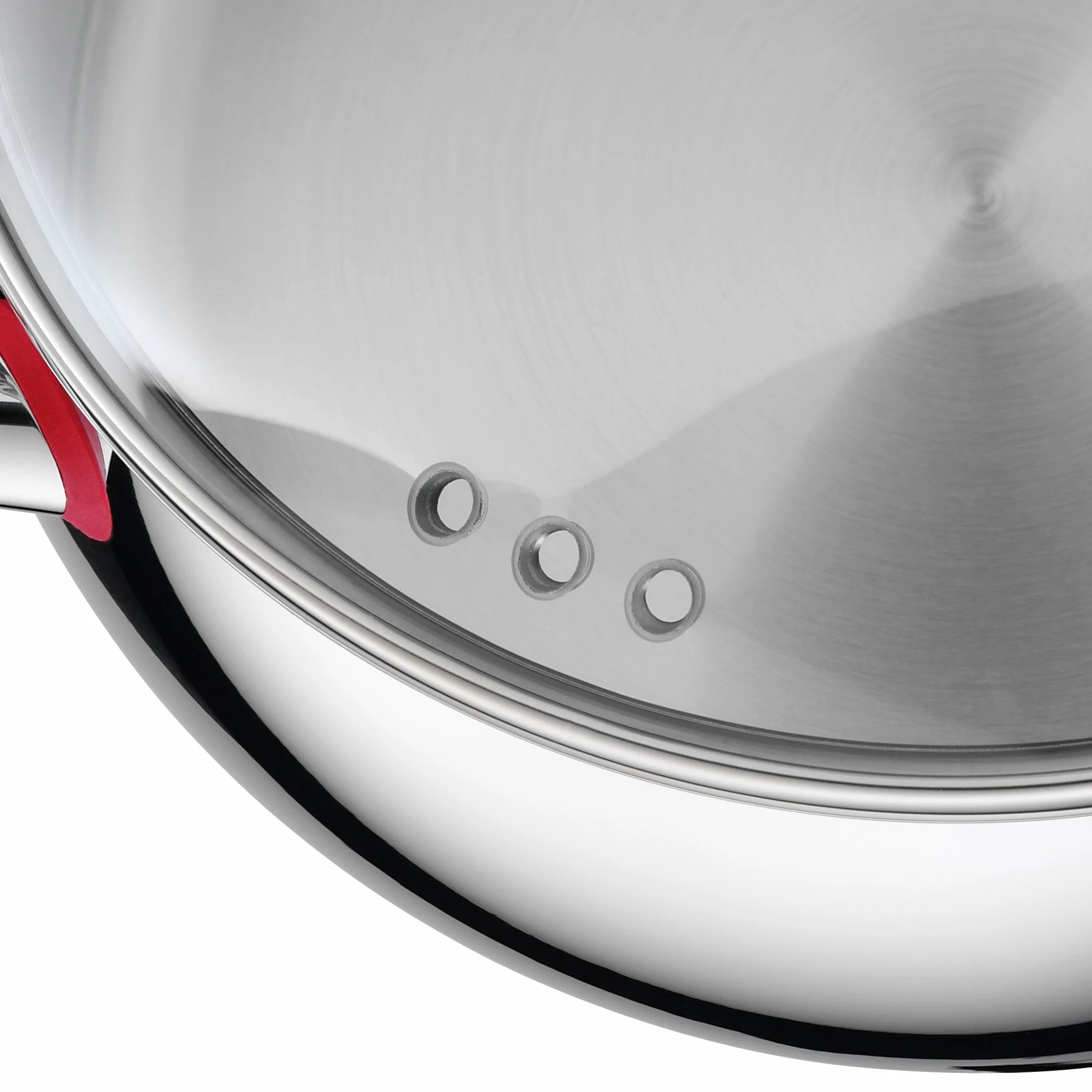 WMF Quality One szklana pokrywka na garnek 16 cm z metalowym uchwytem, szkło żaroodporne
