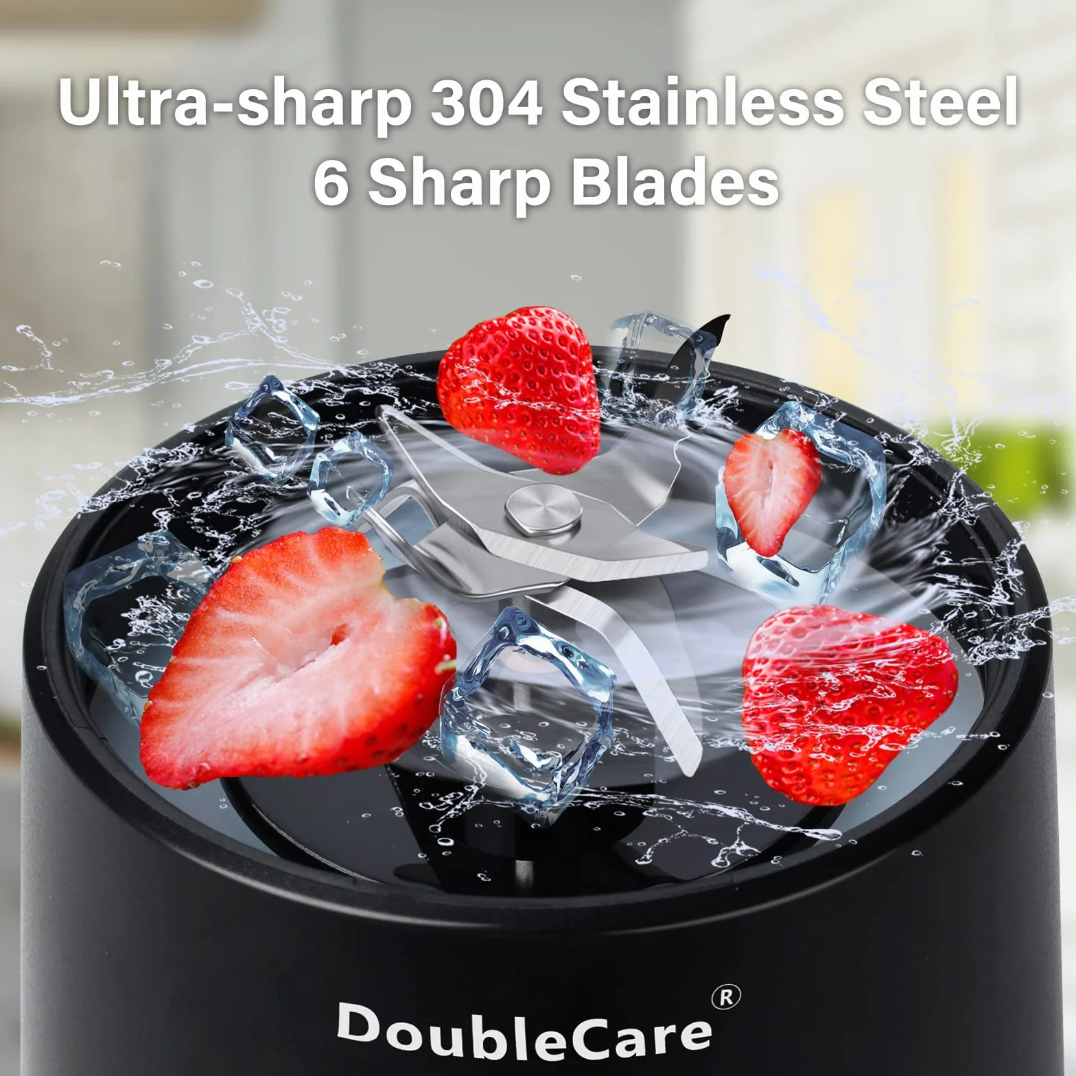 Elektryczna sokowirówka mikser do shake'ów i smoothies 500 ml 4000 mAh BPA free czarny