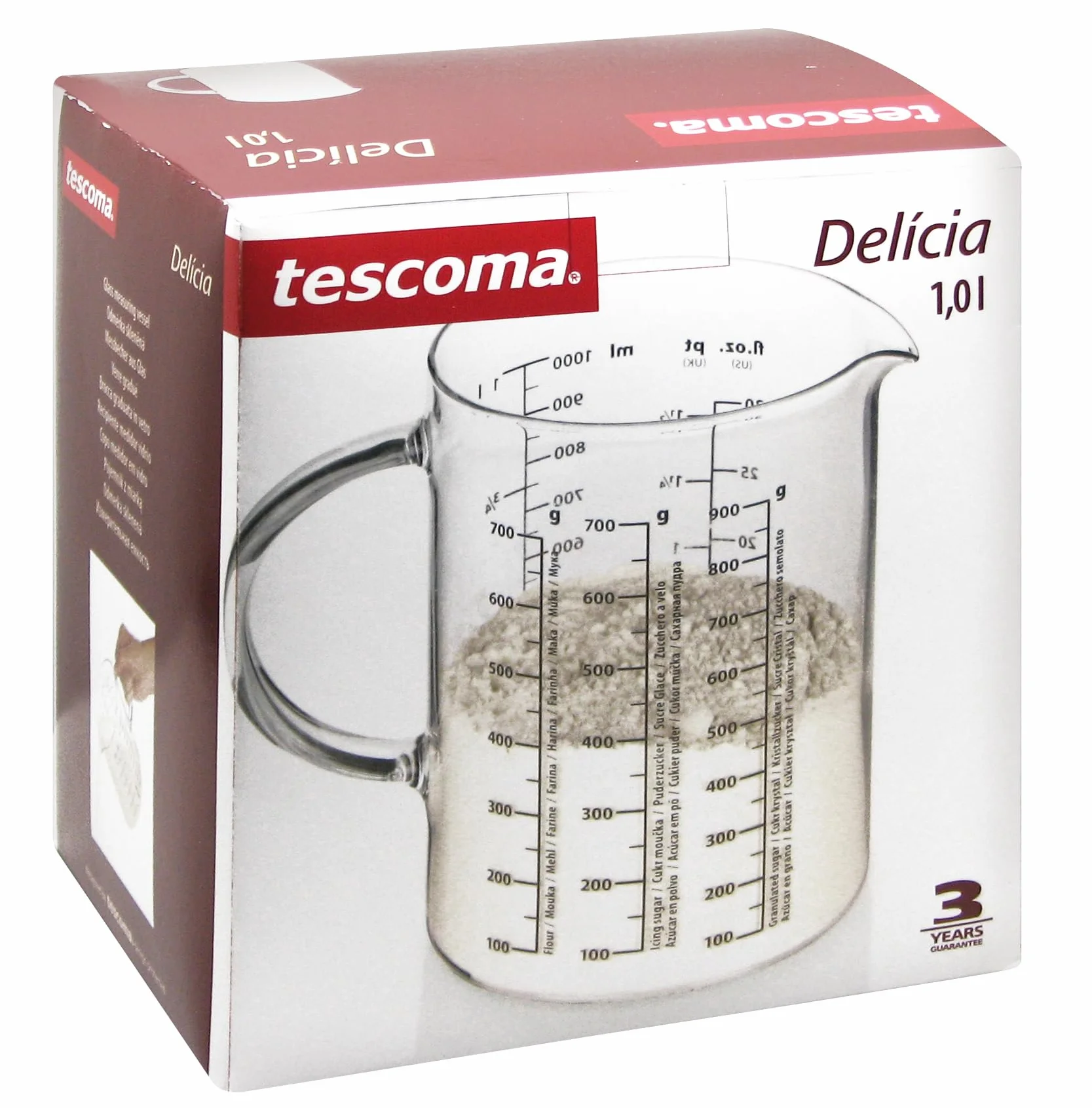 Tescoma 630434 Dzbanek Kuchenny z Miarką, Przezroczysty, 1