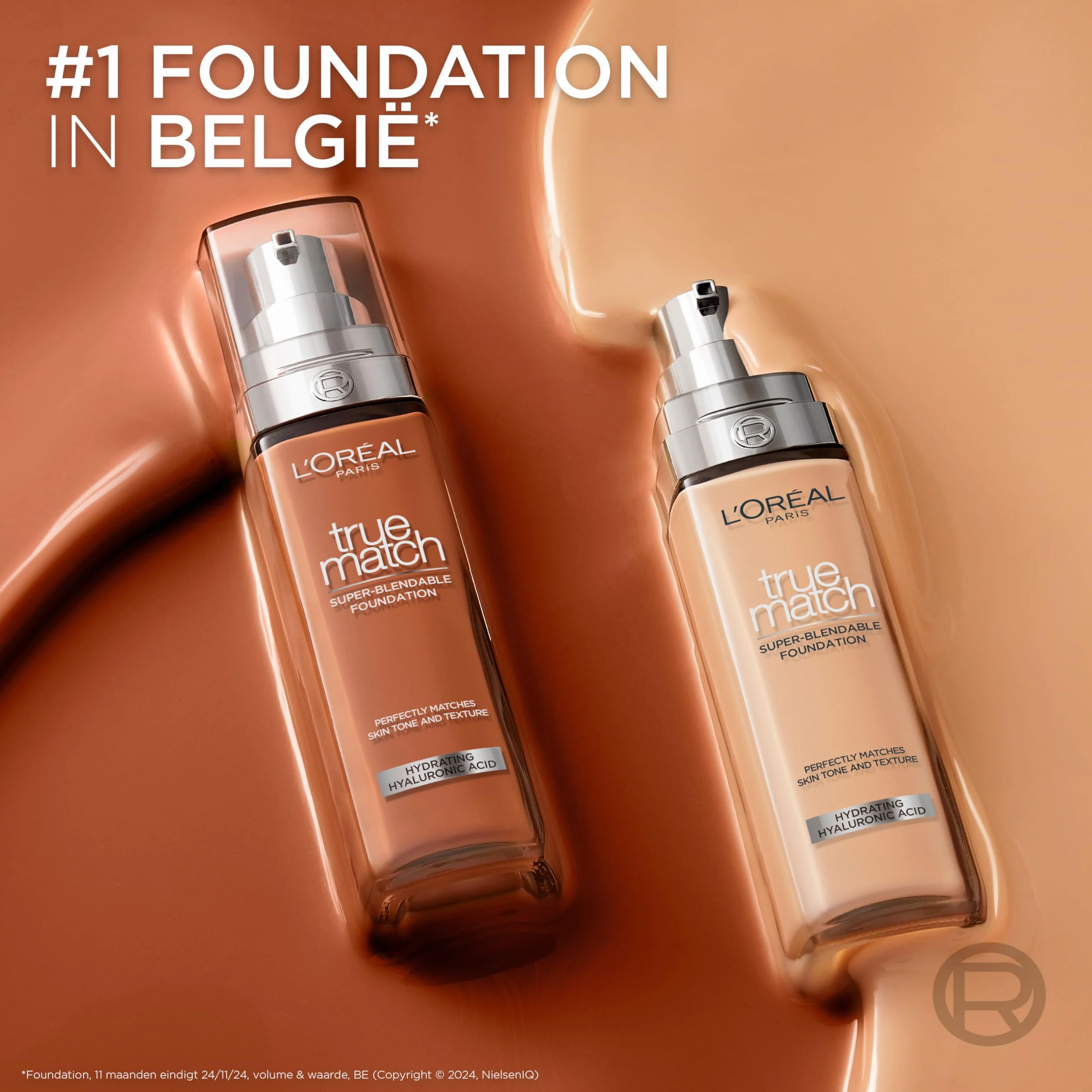 L'Oréal Paris True Match trwały podkład do twarzy w płynie, pielęgnujący z kwasem hialuronowym, SPF 17, 3.D/3.W Golden Beige, 30 ml