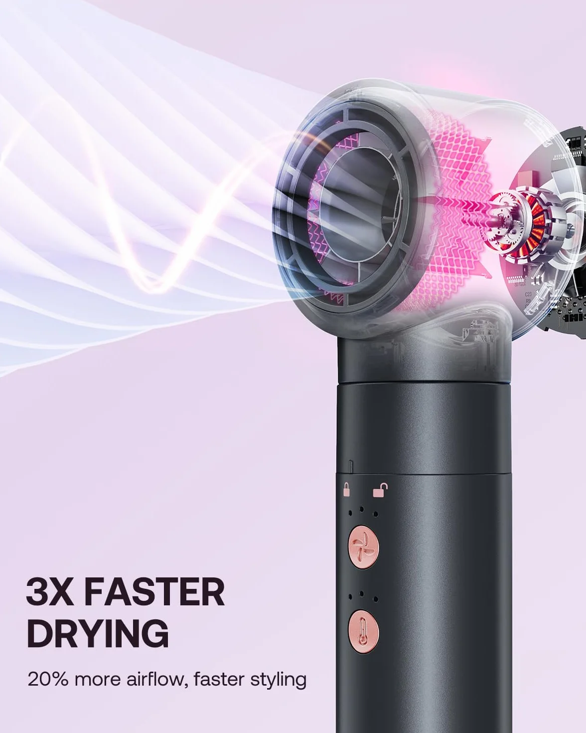 BESTOPE PRO Hairstyler 5 w 1 – 110 000 RPM suszarka jonowa High-Speed, zestaw do stylizacji włosów, automatyczna lokówka