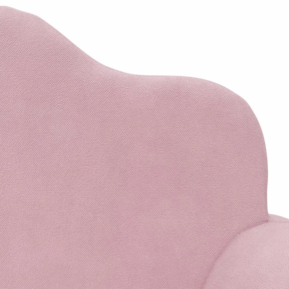 vidaXL 2-os. sofa dla dzieci rozkładana różowa miękki plusz kanapa dziecięca