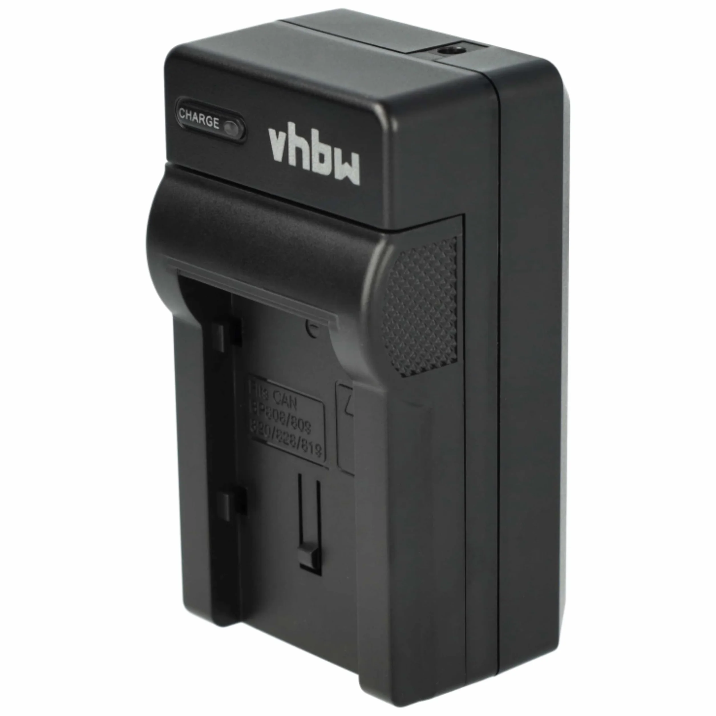 vhbw Ładowarka kompatybilna z Canon Legria HF M31 HD, HF M36 HD, HF M306 HD kamera akumulator - w zestawie adapter samochodowy 12 V + wskaźnik ładowania